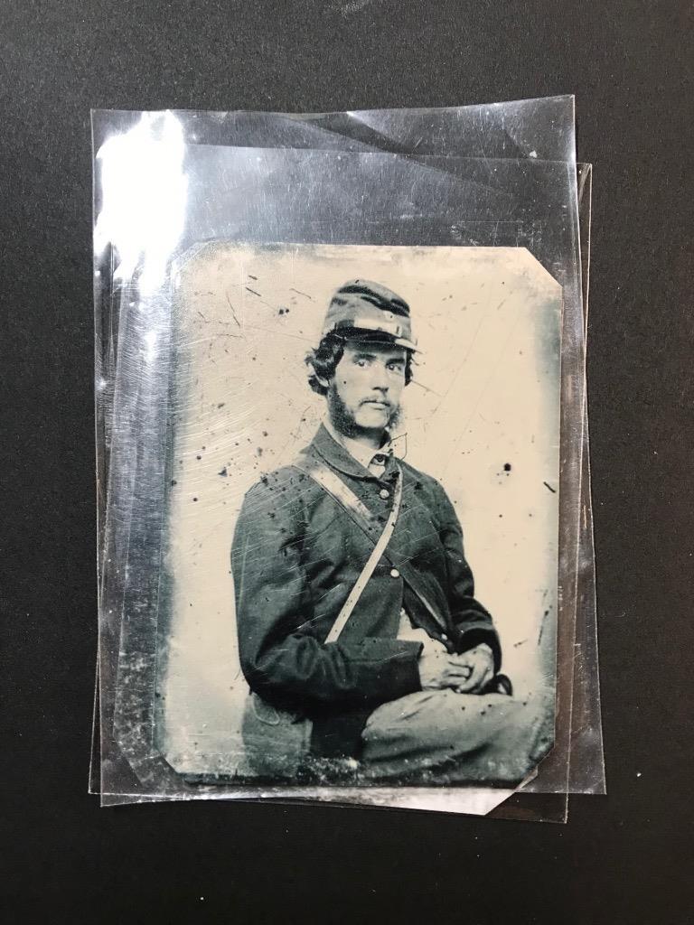 Civil War Soldier Tintype  Gallery Series Auction RP 017