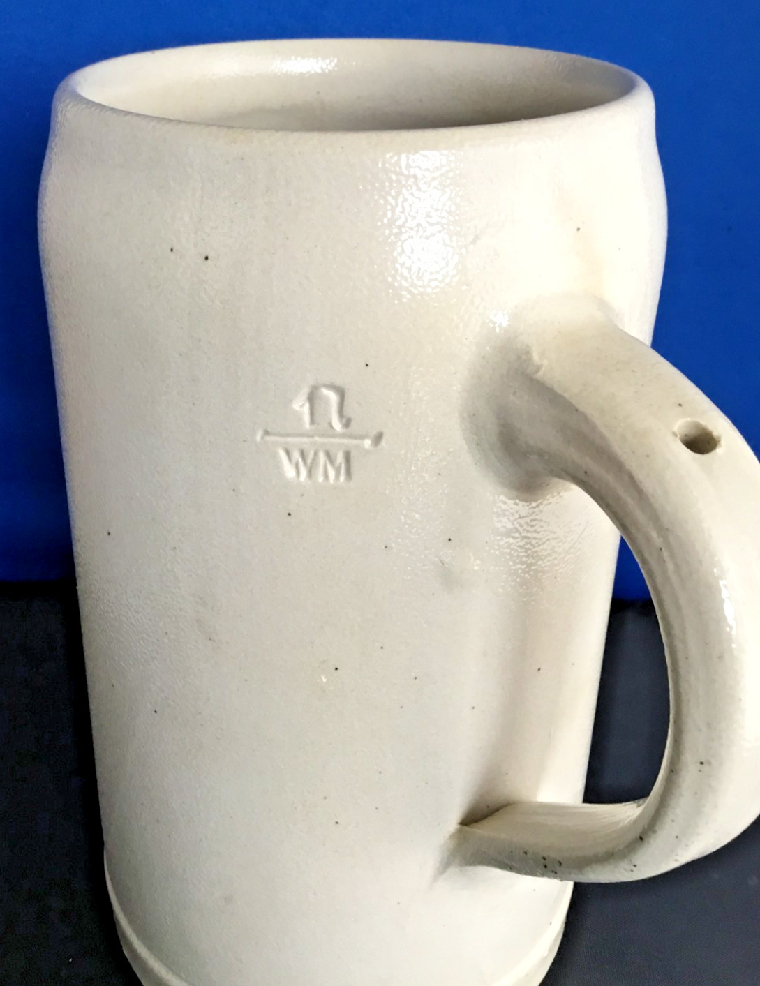 German HB Stoneware Beer Stein Mug 1 Liter 