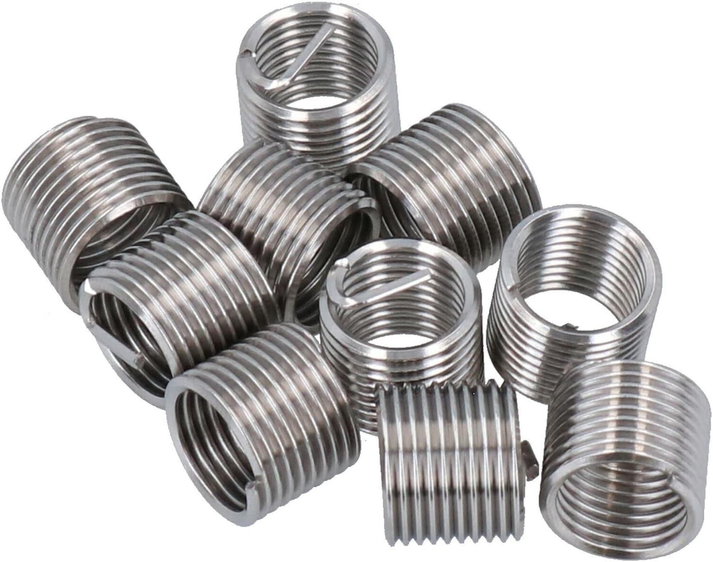 M12x1.25 Thread Repair Kit, 15PC Stainless Steel Helicoil Insert Set