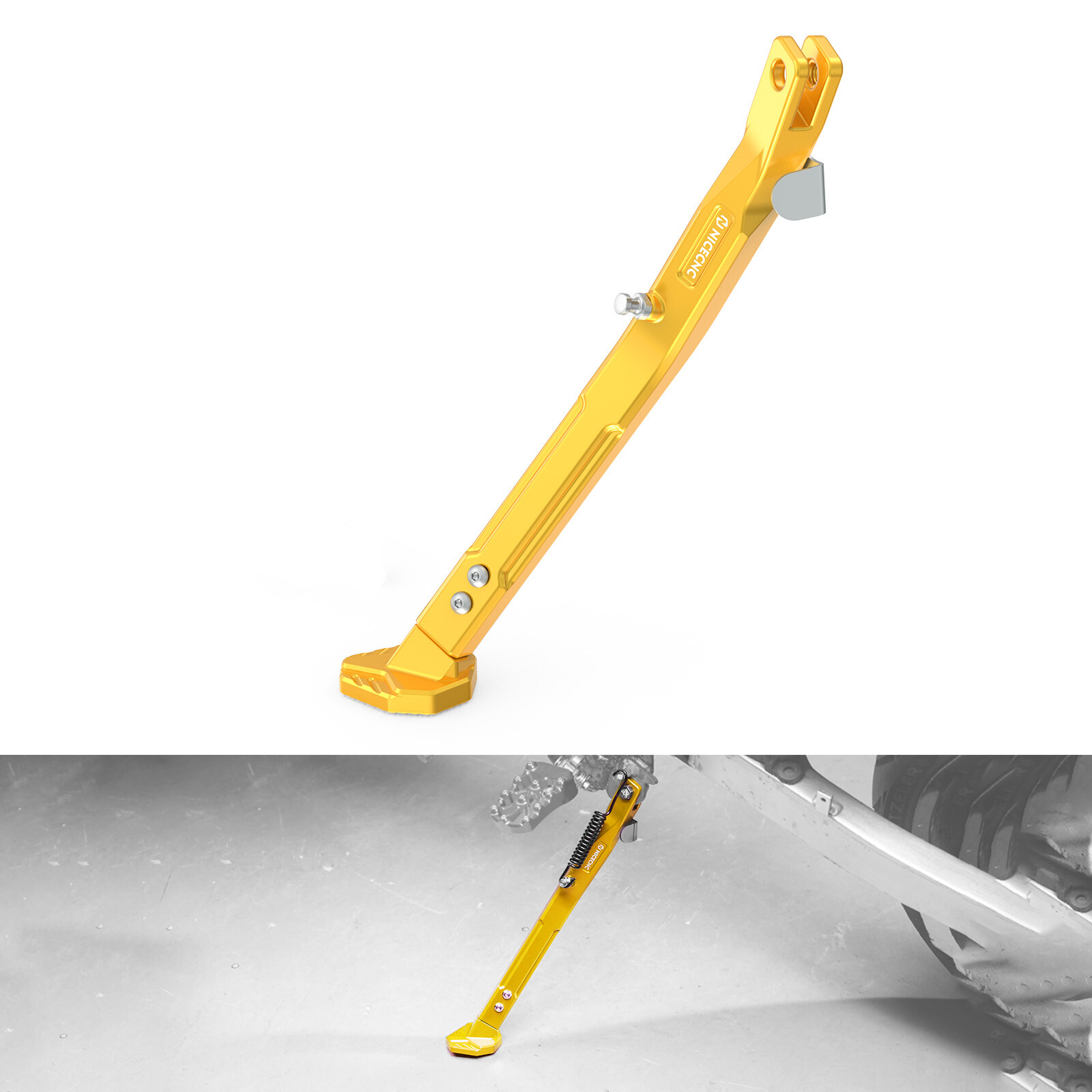 For Suzuki DR-Z DRZ400 E S SM 2000-2024 CNC Adjustable Kick Side Stand Kickstand