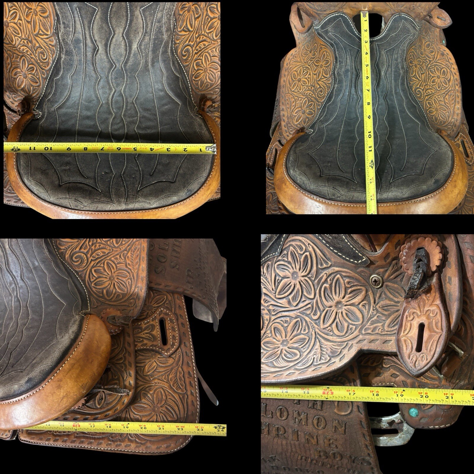 Antique Rider Buford Barrel Saddle 14” Western Rodeo Oil Kansas KS