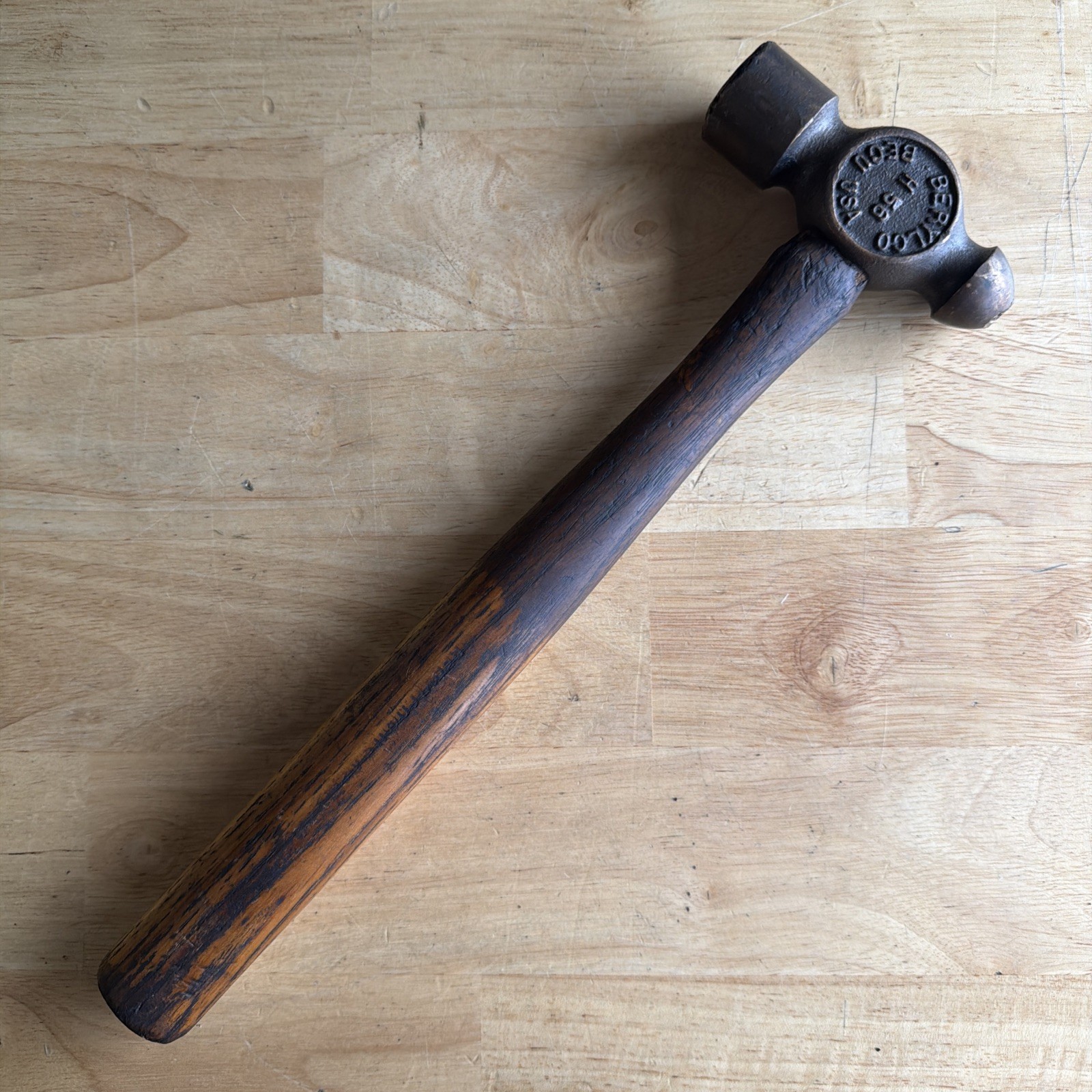 Berylco Non Sparking Ball Peen Hammer 24 oz Ounce H56 Made in USA READ!