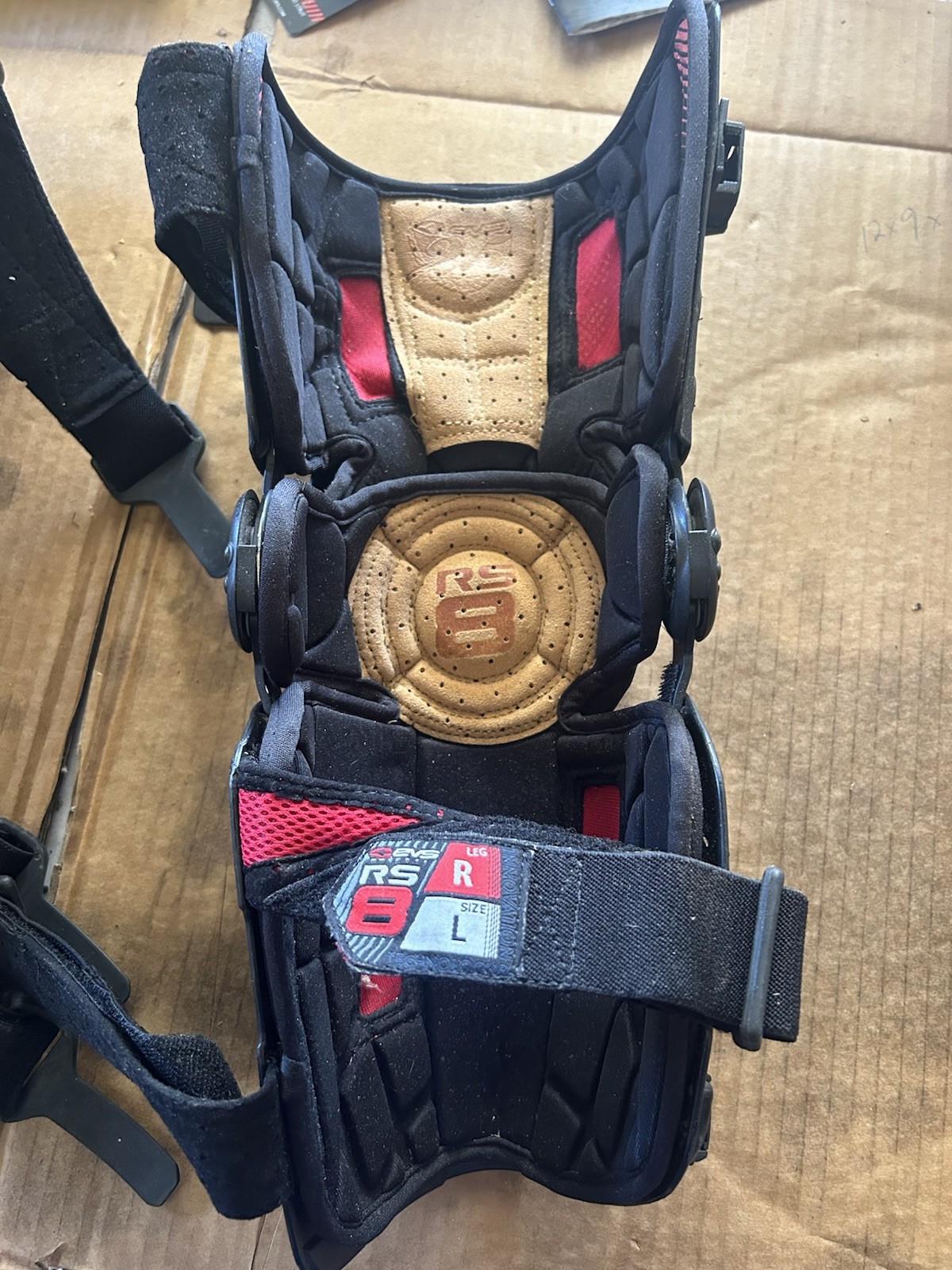 EVS RS8 Knee Braces Mens Large Right Left MX Motocross Dirt Bike Offroad ATV MTB