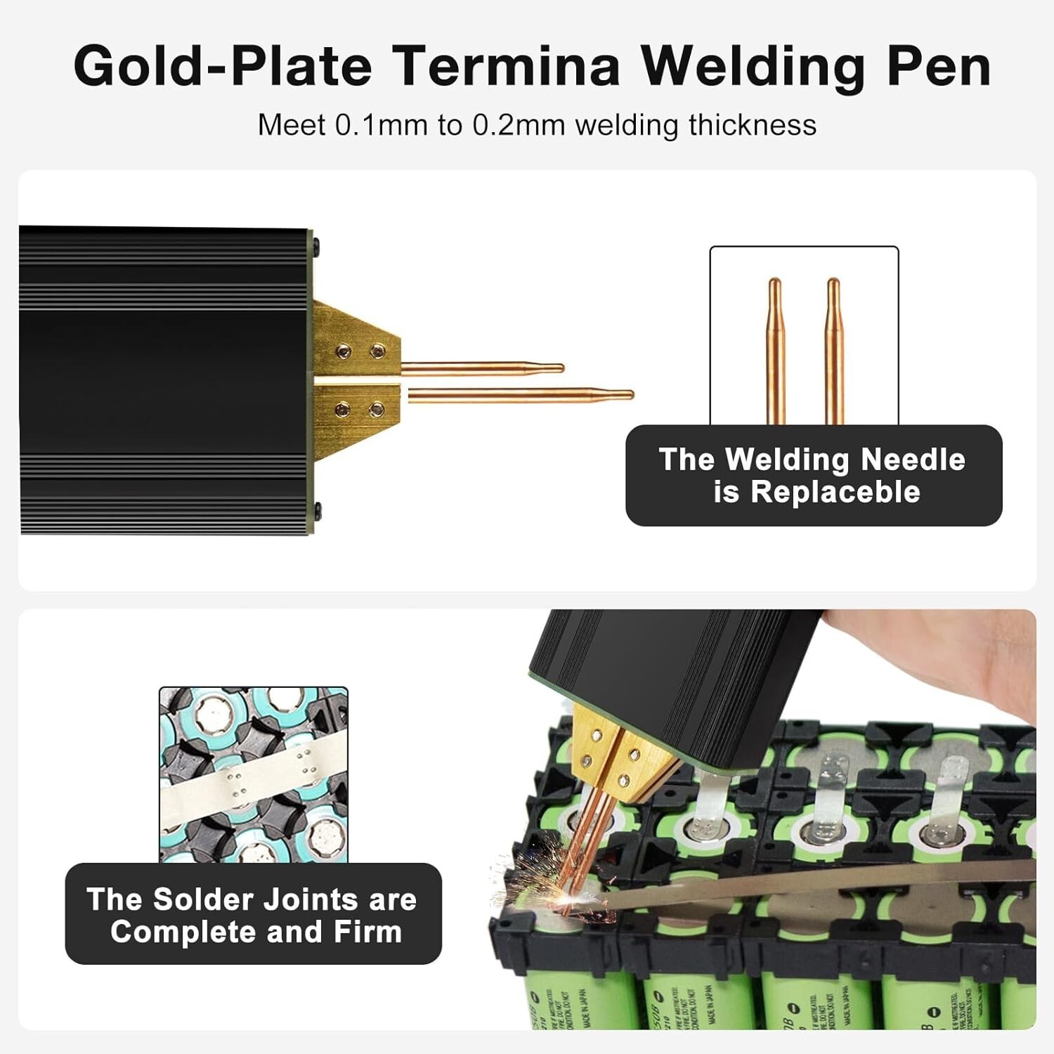 5000mAh Portable Spot Welder LCD Screen 80 Gear Adjustable DIY fr 18650 26650