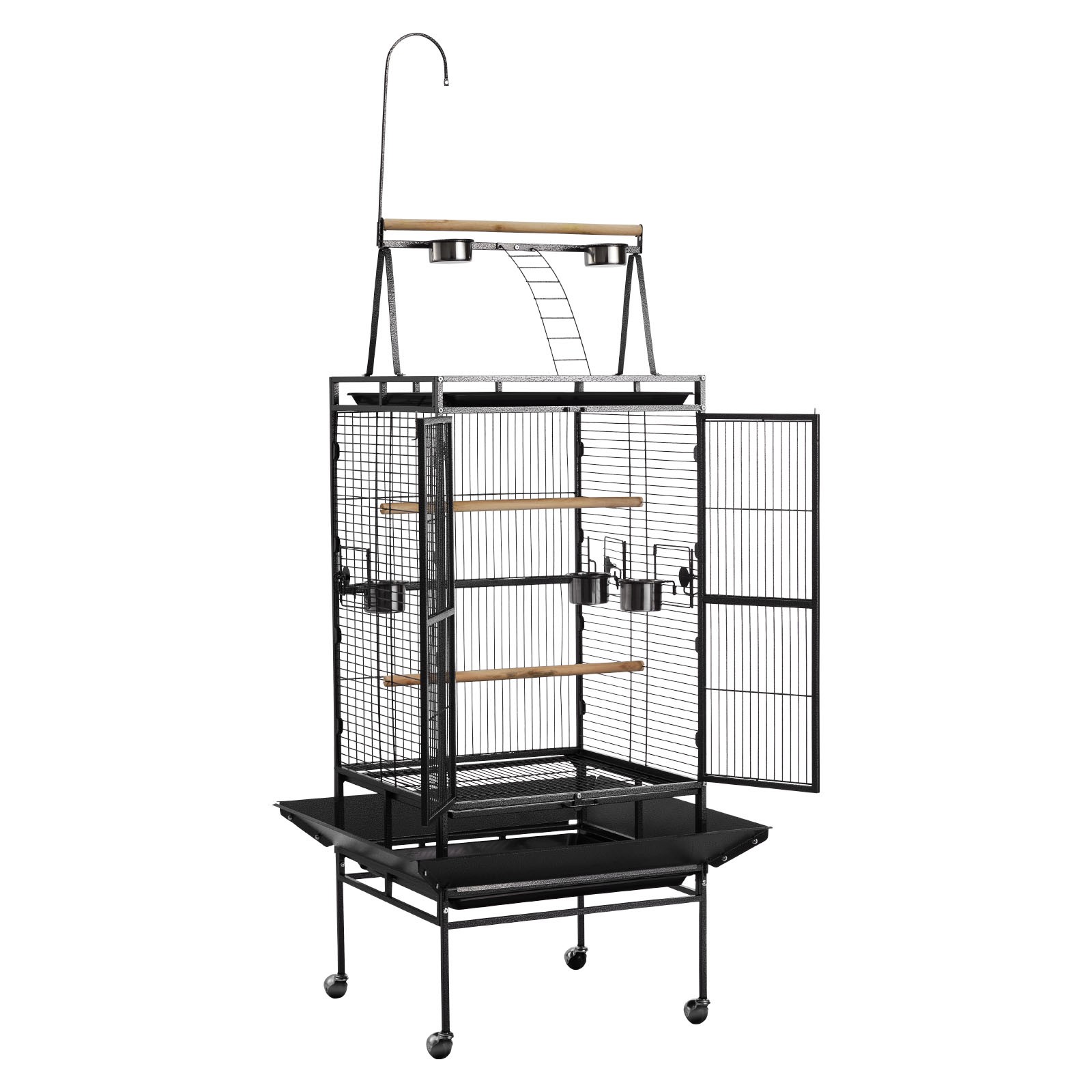 Uimoso Large Bird Cage with Open Flat Top, 32.7 x 31.1 x 82.7 Inches