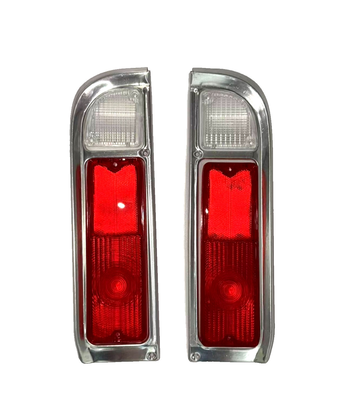 6 Pieces Kit 1969-72 Tail Lamp Lens+Bezel+Backup Lens Chevy GMC Pickup Truck