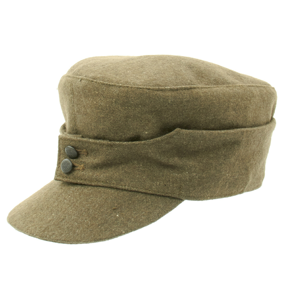 German WWII M43 Cap in Field Grey Wool- Size 7.50 (60 cm)- M43, M1943