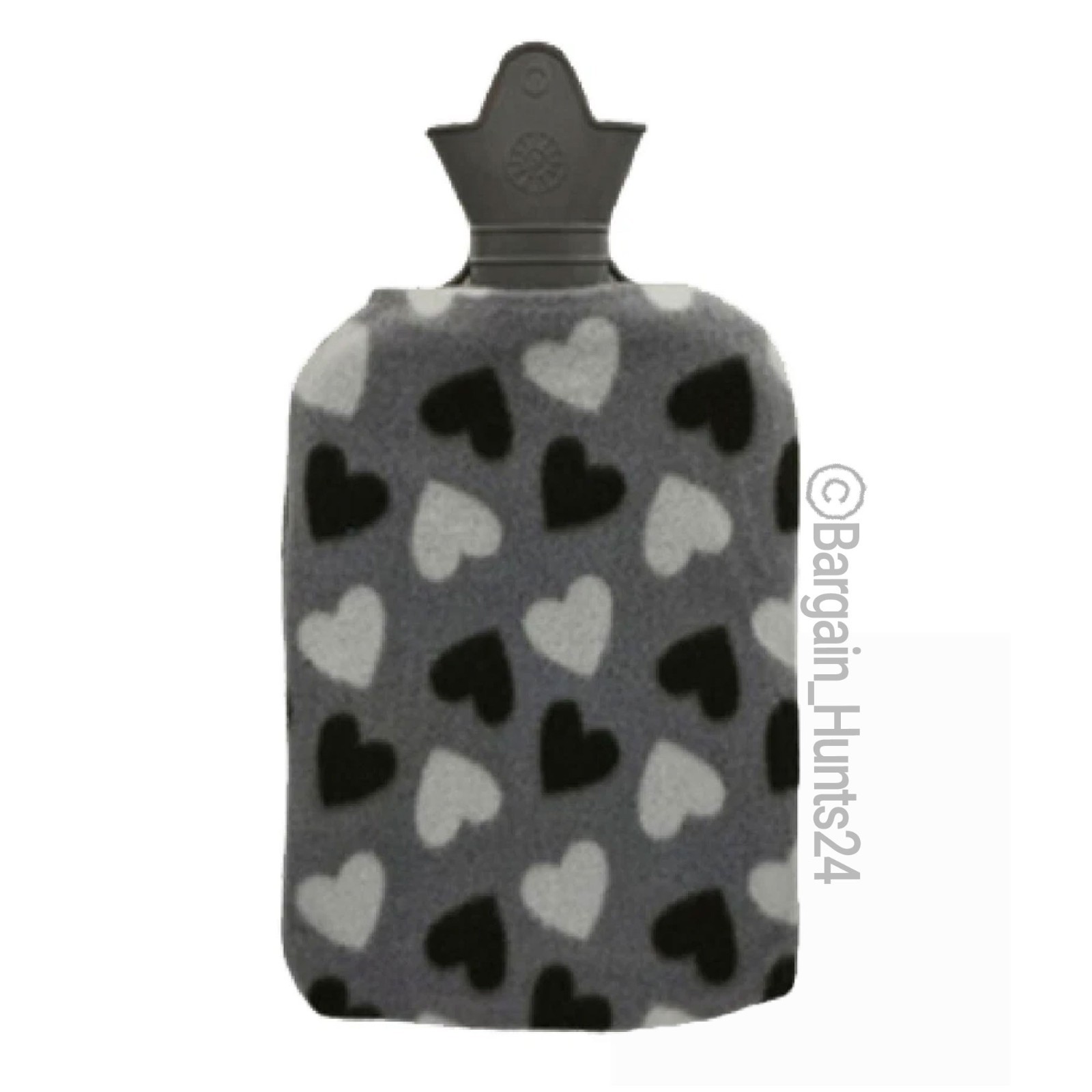 Hot Water Bottle with Plush Cover Rubber Bag For Warm Therapy 2000ml (Pack of 1)