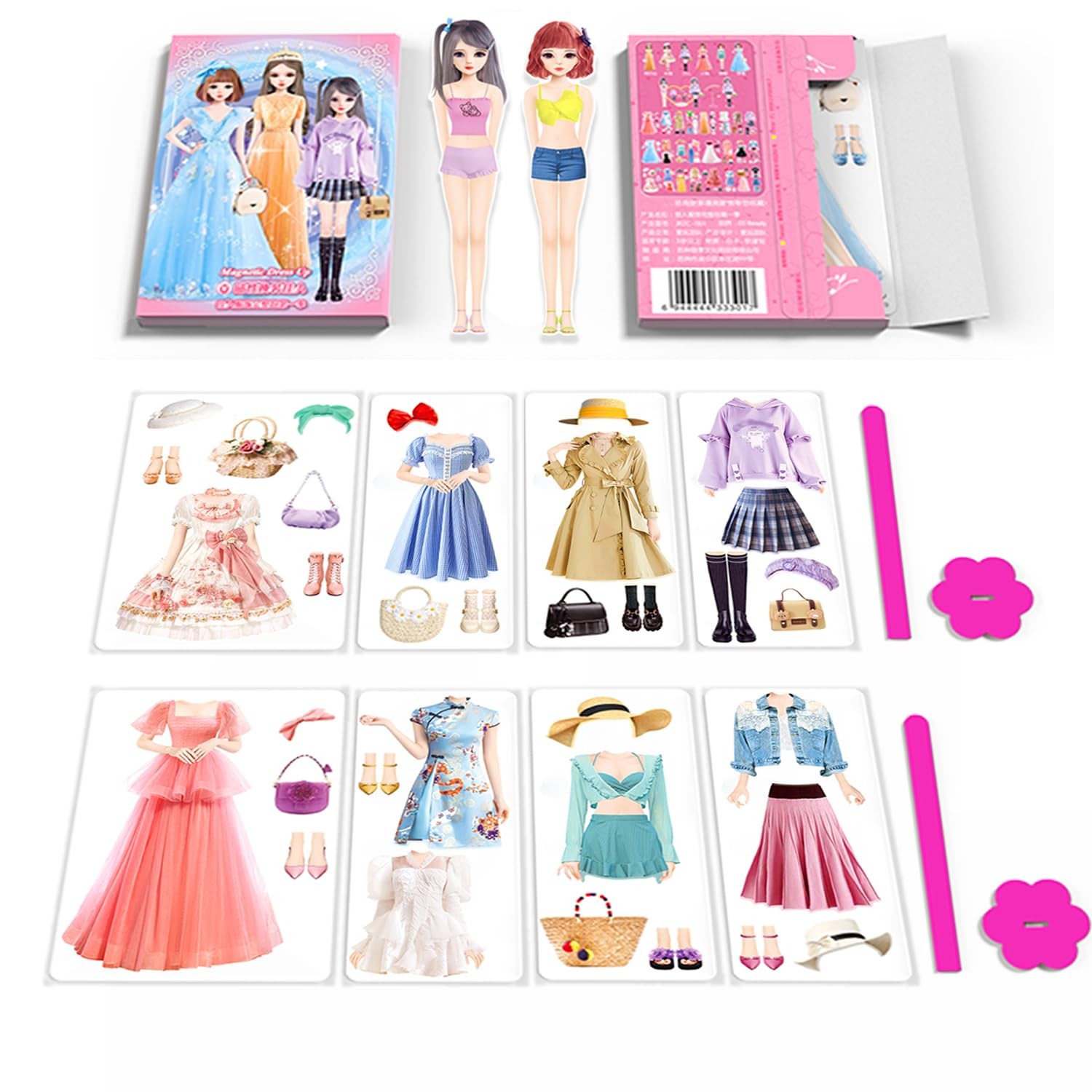 Magnetic Dress Up Dolls Magnetic Doll Dress Up Kits Magnetic Paper Dolls Pret...