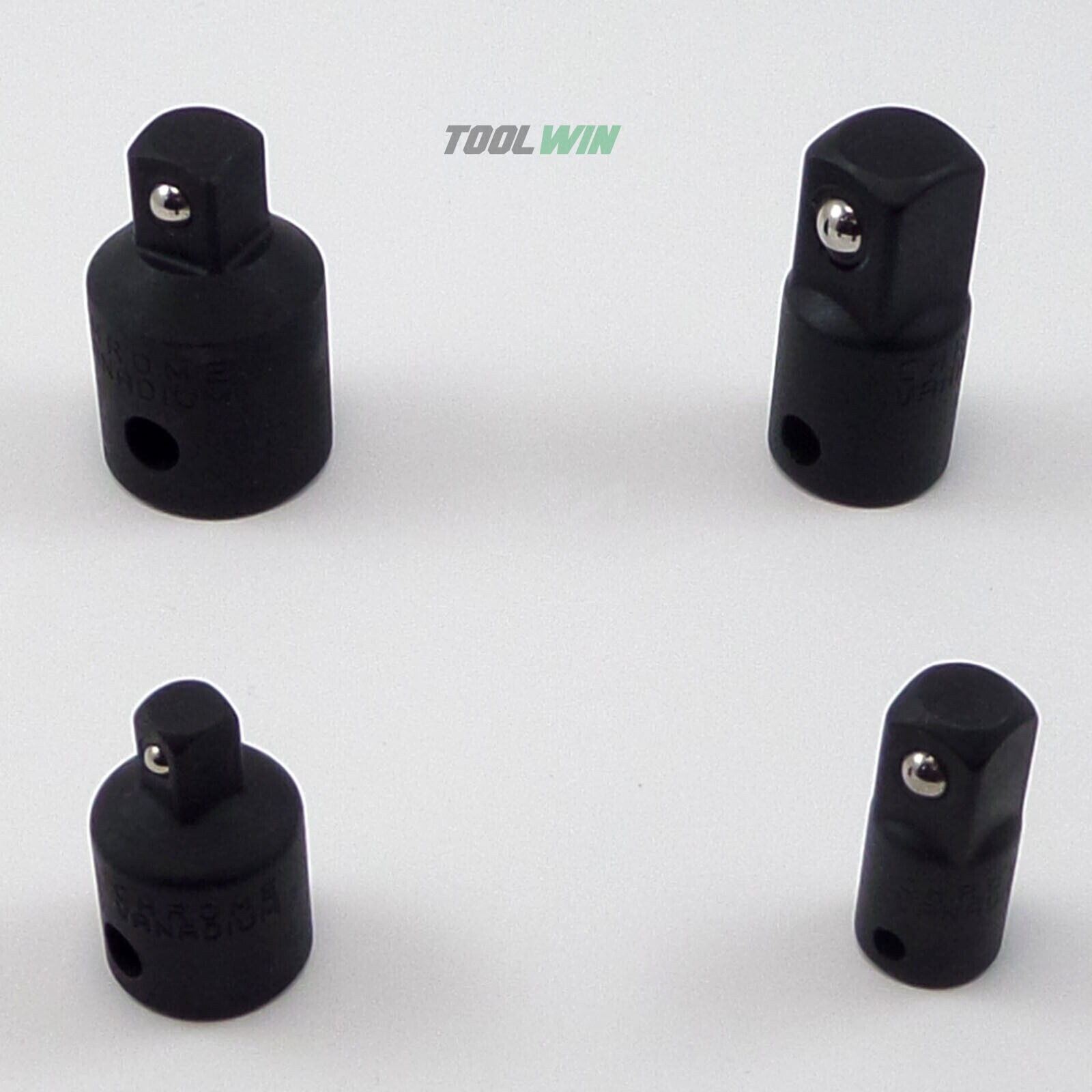 4 pack Air Impact Socket Adapter Set 3/8" to 1/4" 1/2 inch Drive Ratchet Reducer