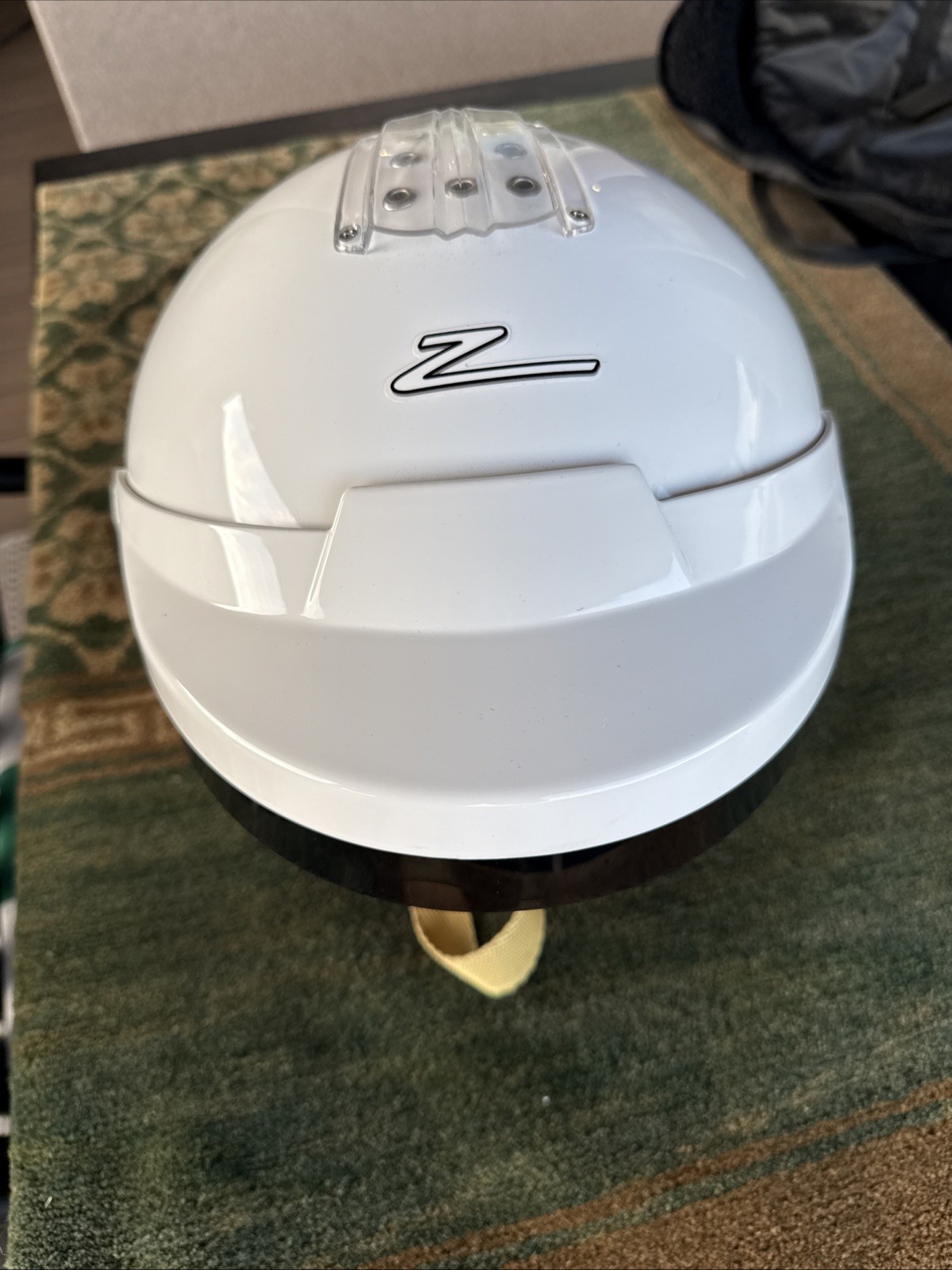 Zamp RZ-16H 3/4 Racing Helmet Snell SA2015 Medium, 58cm White Composite Like New