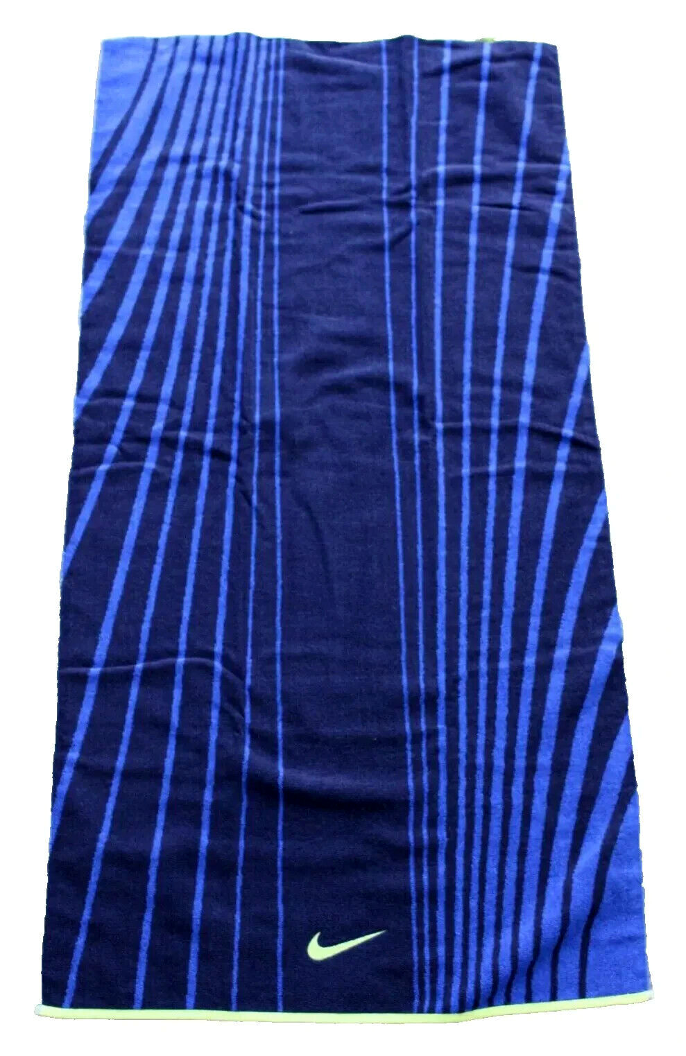 Nike Striped Jacquard Towels 2 Pack Large Midnight Navy & Gym Red