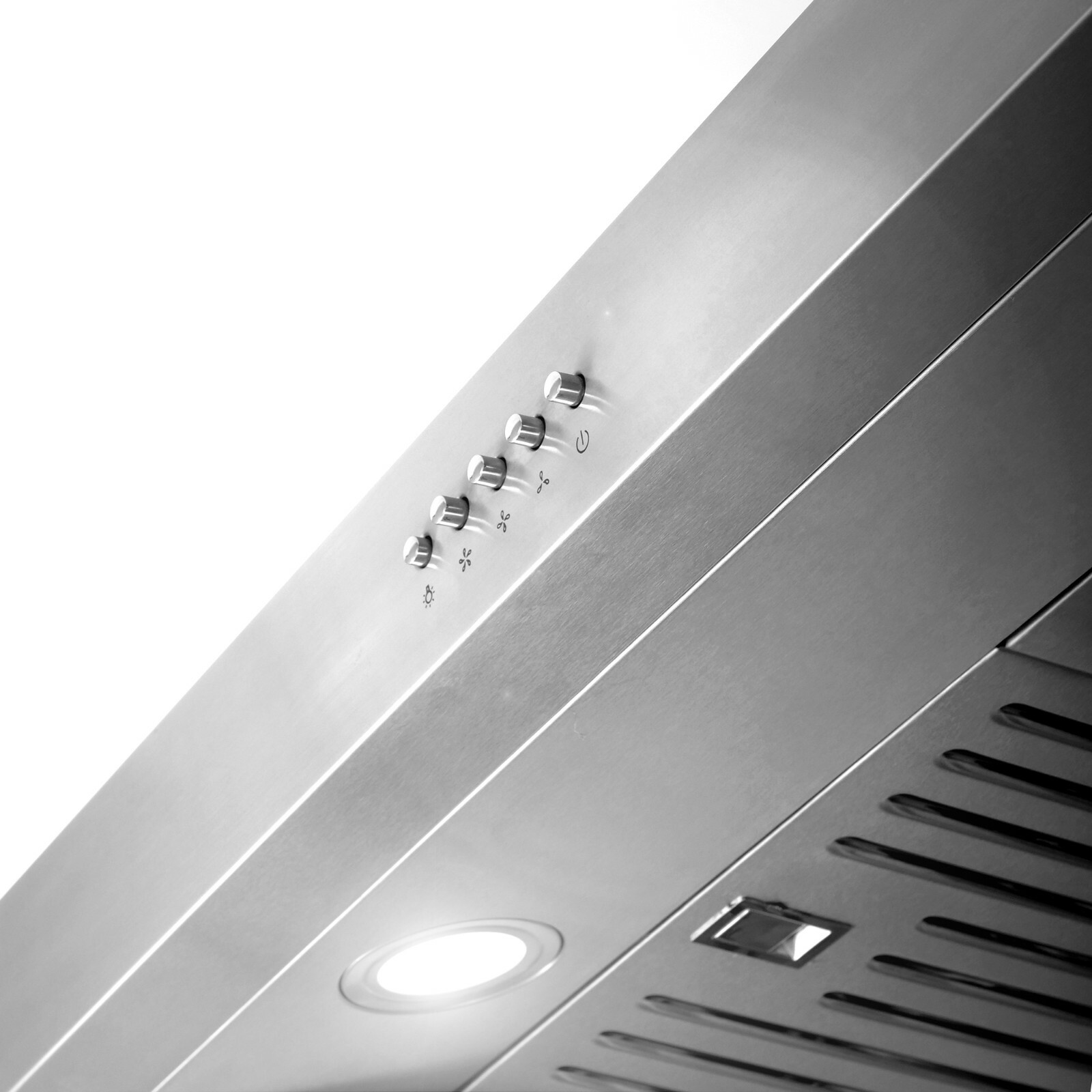 30 in Under Cabinet Range Hood (OPEN BOX) Stainless Steel, Washable Filters, LED