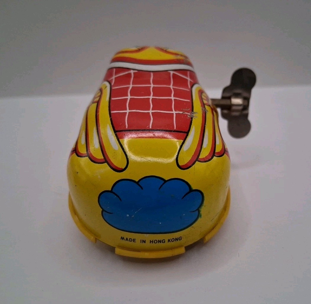 Vintage Tin Litho Wind Up Duck Toy