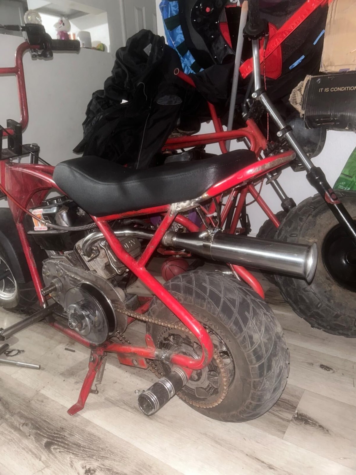 Central Pipe for Predator 212 w/Monster Mega Moto MMB80 MMB105 Motovox MBX10