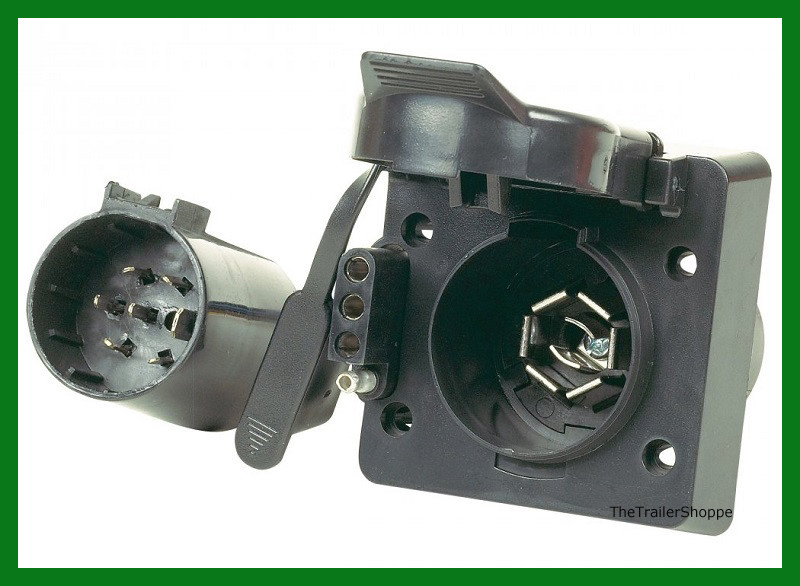 Hopkins 40955 MULTI-TOW 7 Way RV & 4 Flat Trailer Connector Plug Adaptor