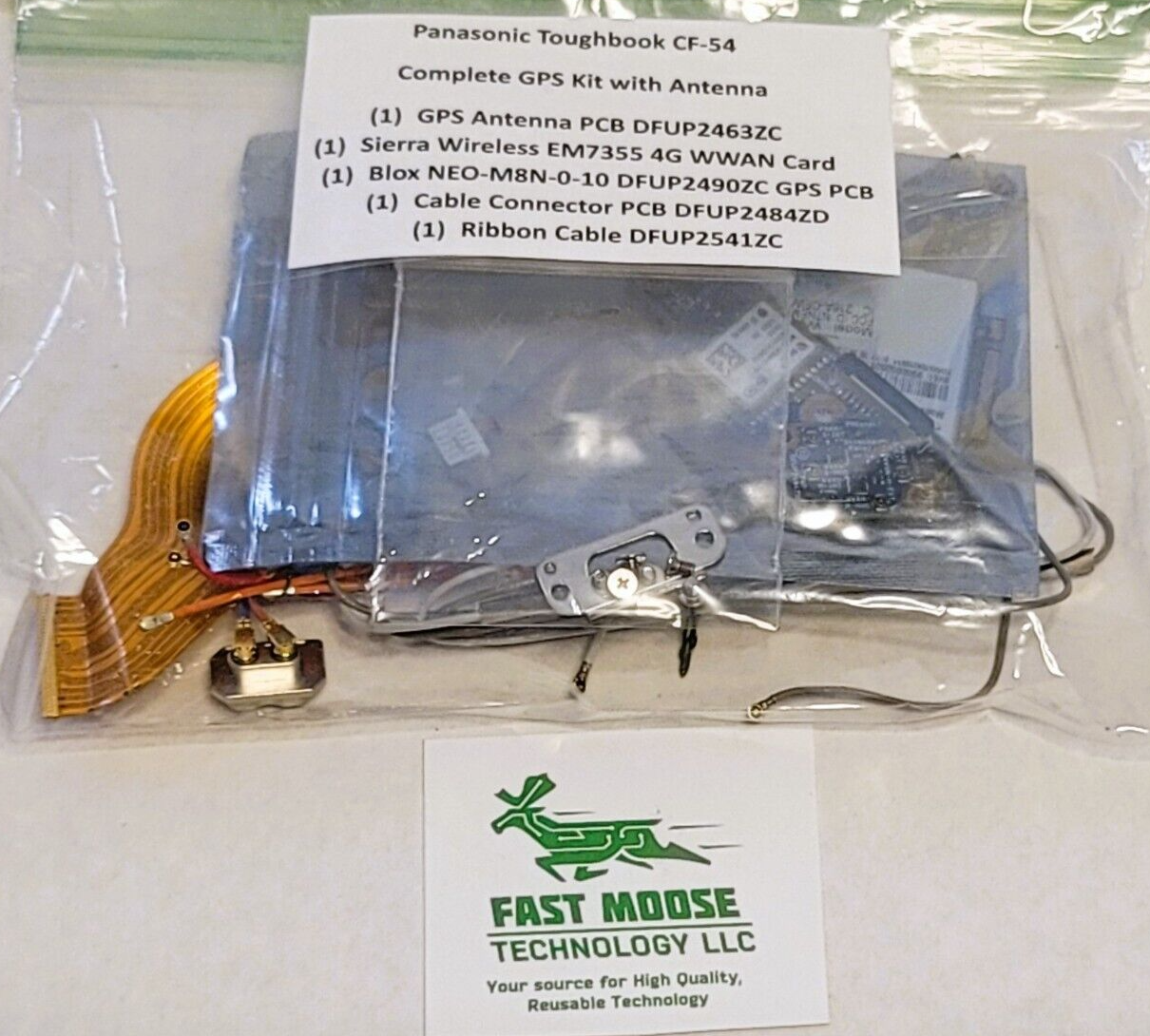 Panasonic Toughbook CF-54 MK2 Complete GPS Kit w/ Antenna EM7355, NEO-M8N-0-10