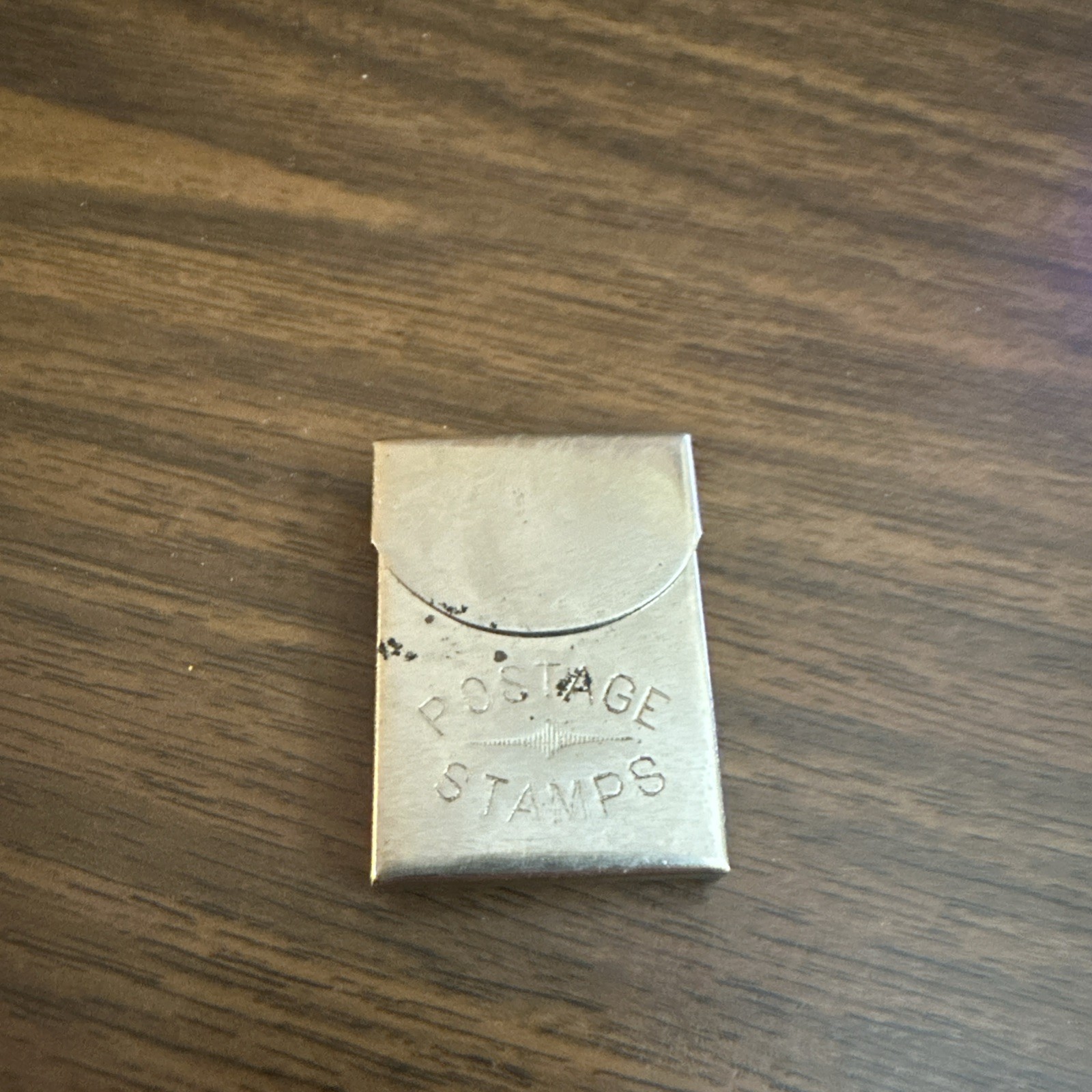 Antique Postage Stamp Holder Fold Top