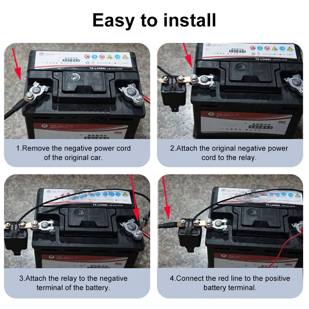 Car Battery Disconnect Switch Remote Control Power Kill Master Isolator Cut Off
