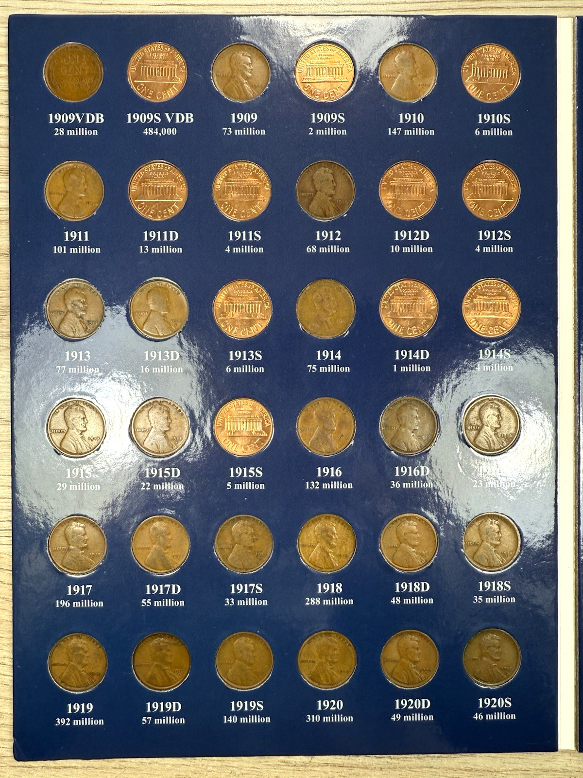 * 1909-2025 LINCOLN CENT SET- 294 COINS- BU COINS/ SEMI KEYS- PRICED TO SELL 🔥*