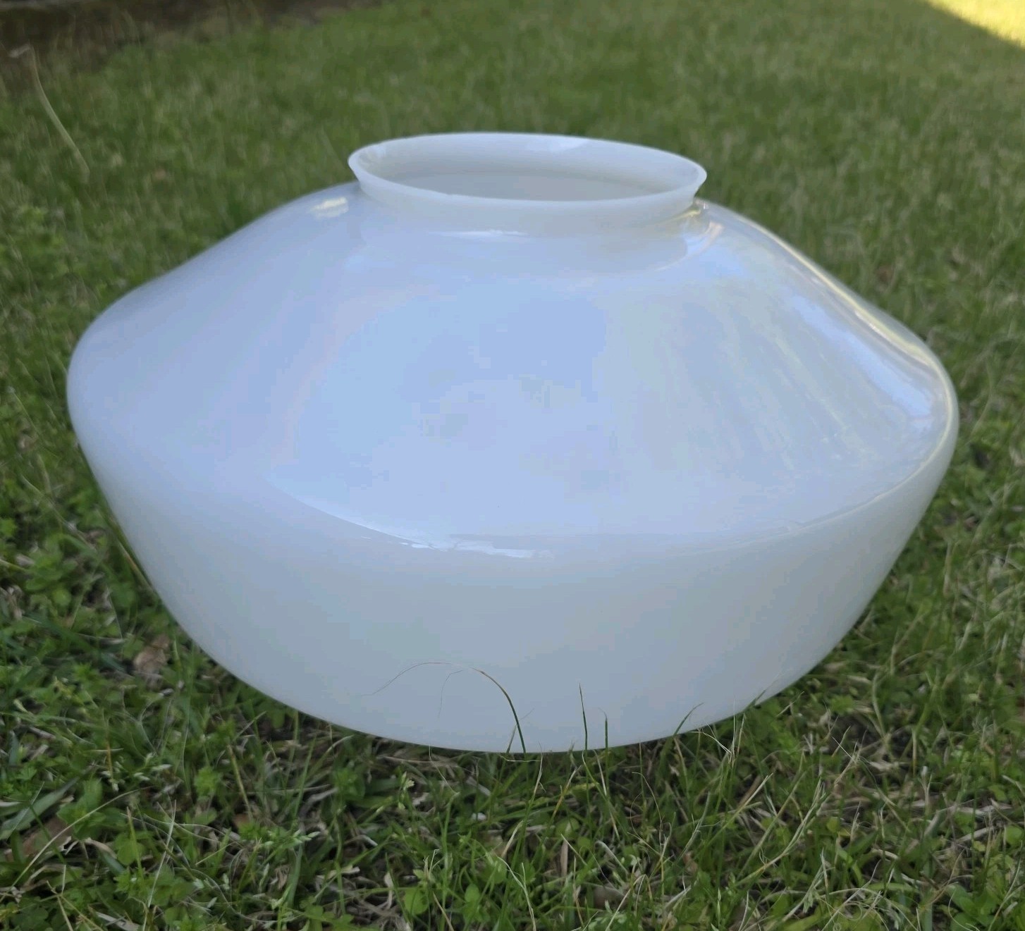 Vintage Schoolhouse Light Milk Glass Globe Large Farmhouse Restoration