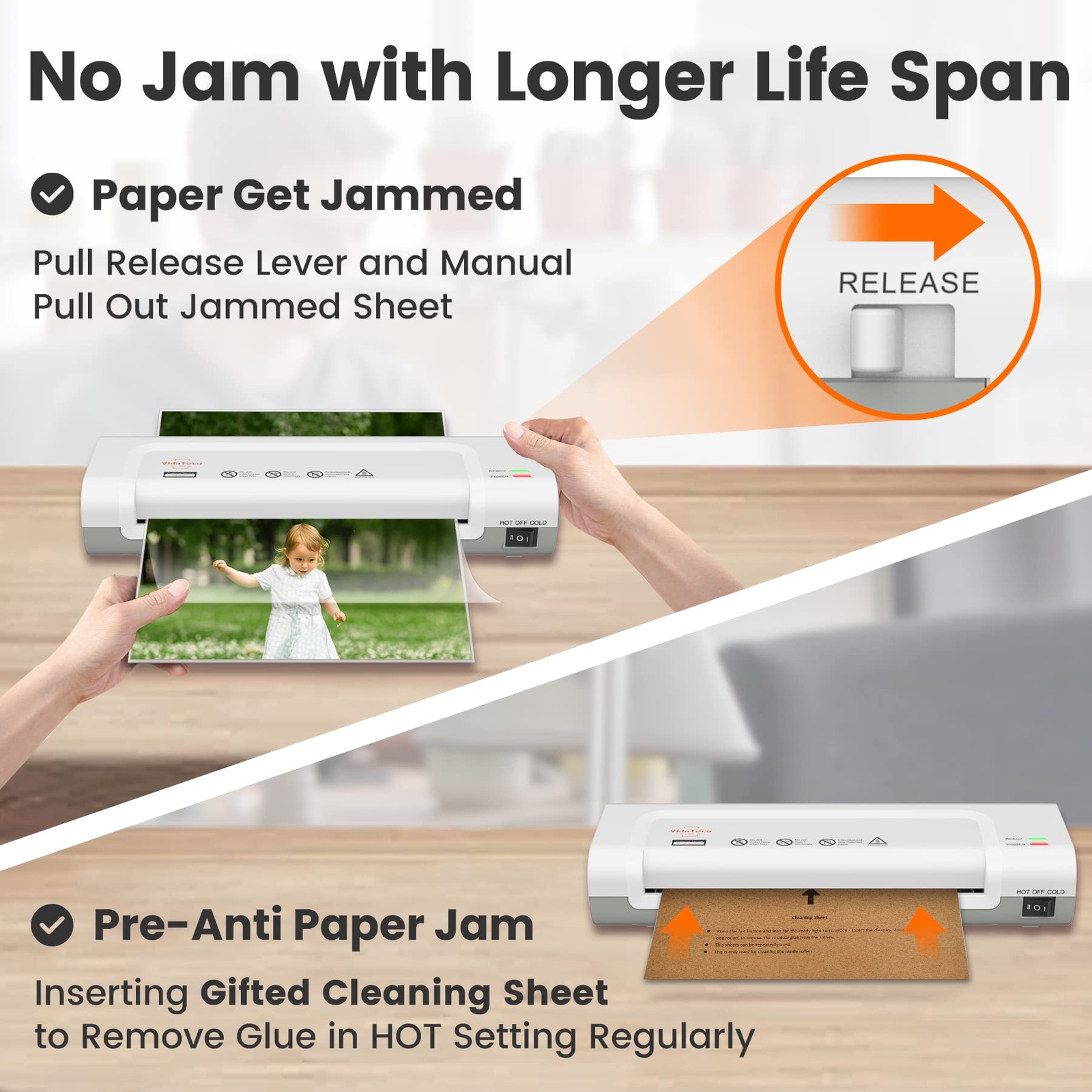 Maquina Plastificadora A4 Laminadora Modo Caliente y Frio Accesorios De