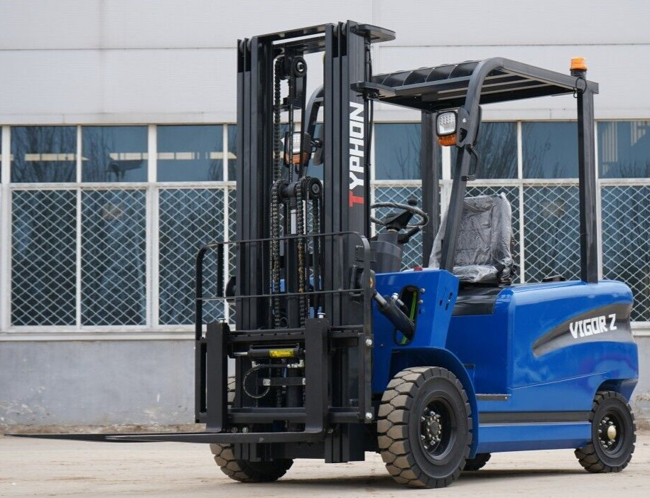 New 2 Ton Rated Capacity TYPHON Electric Forklift Lifter w Side Shift, 3 Stage