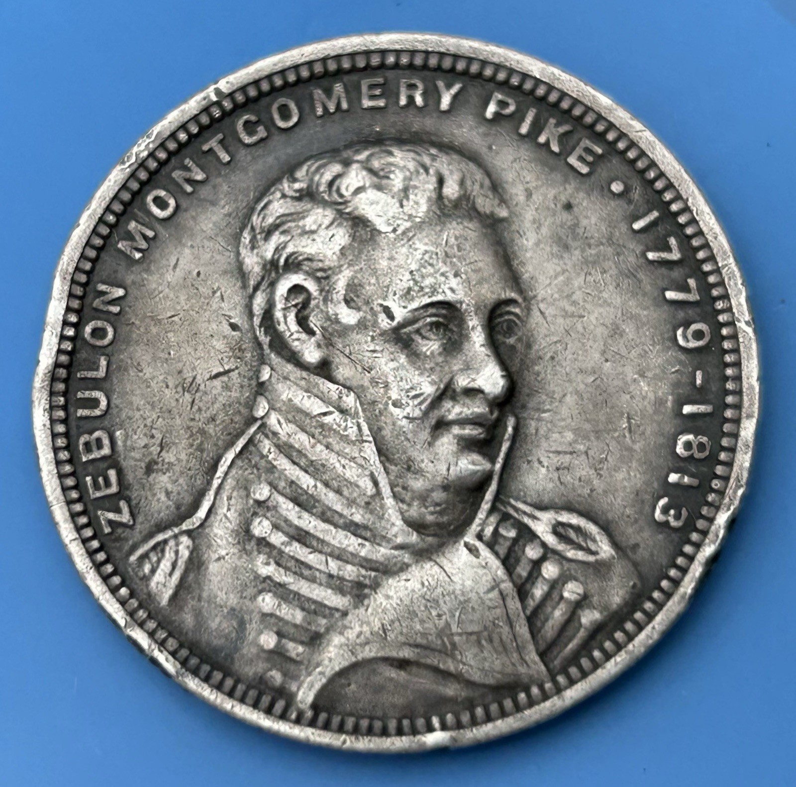 1806-1906 Pike’s Peak Southwest Expedition Colorado Springs Silver Medal US Mint