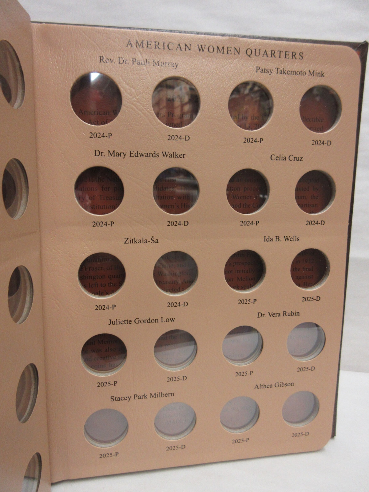 Dansco Coin Album #7141 American Women Quarters 2022-2025 No Proofs (P&D Mints)