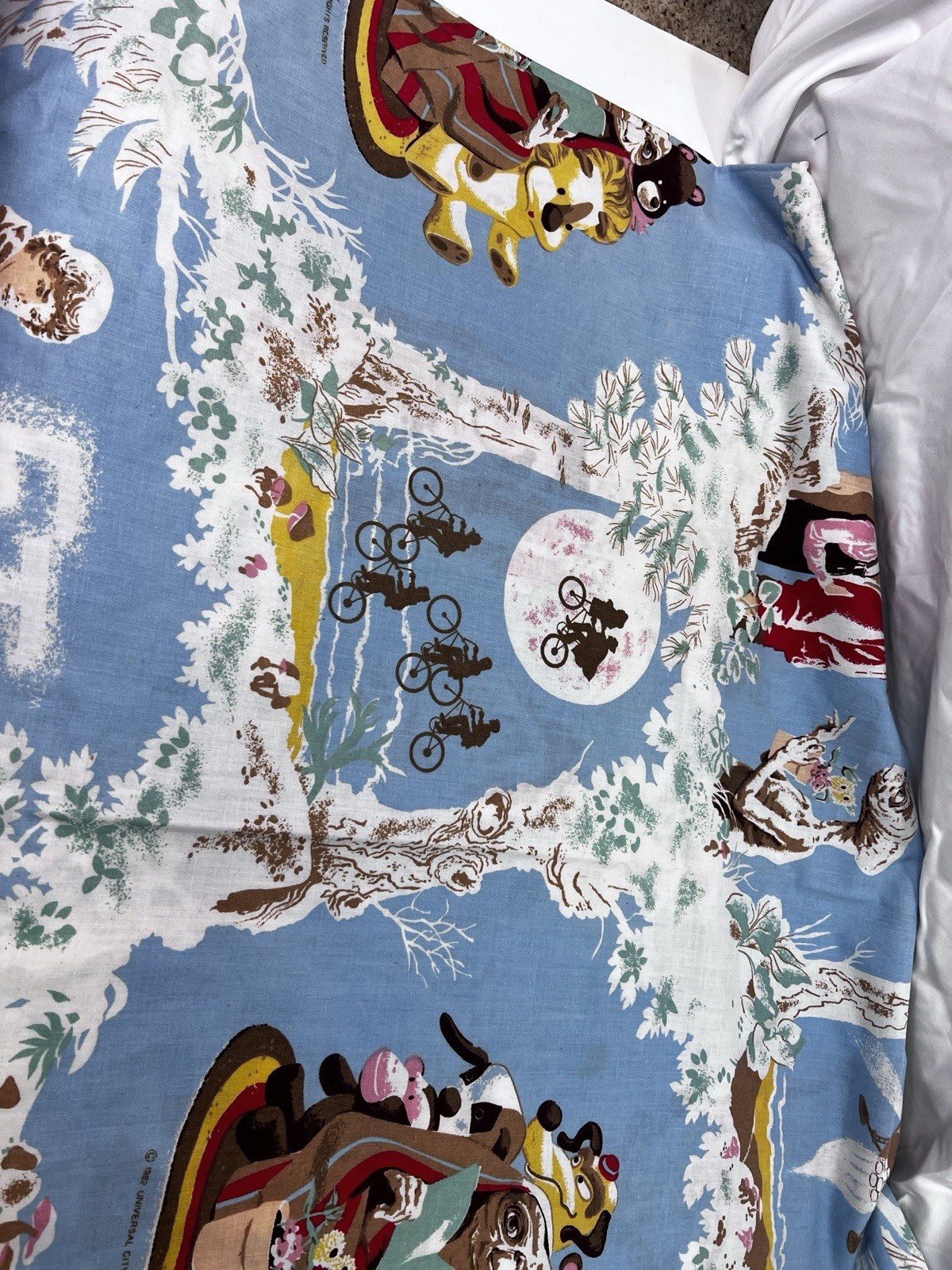 Vintage 1982 E.T. The Extra-Terrestrial Movie Twin sheet set Flat Fitted Movie