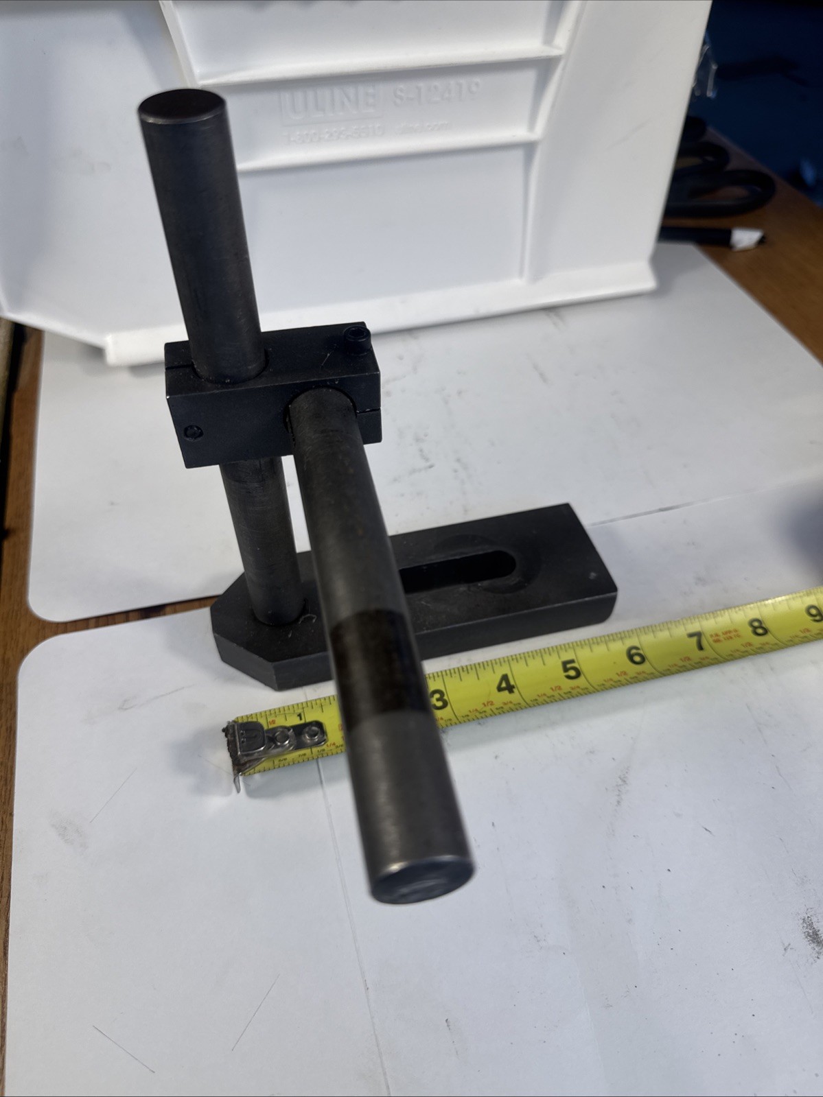 Adjustable Mill Stop with Slotted Clamp 8” Height -Hardened Steel -Heavy Duty