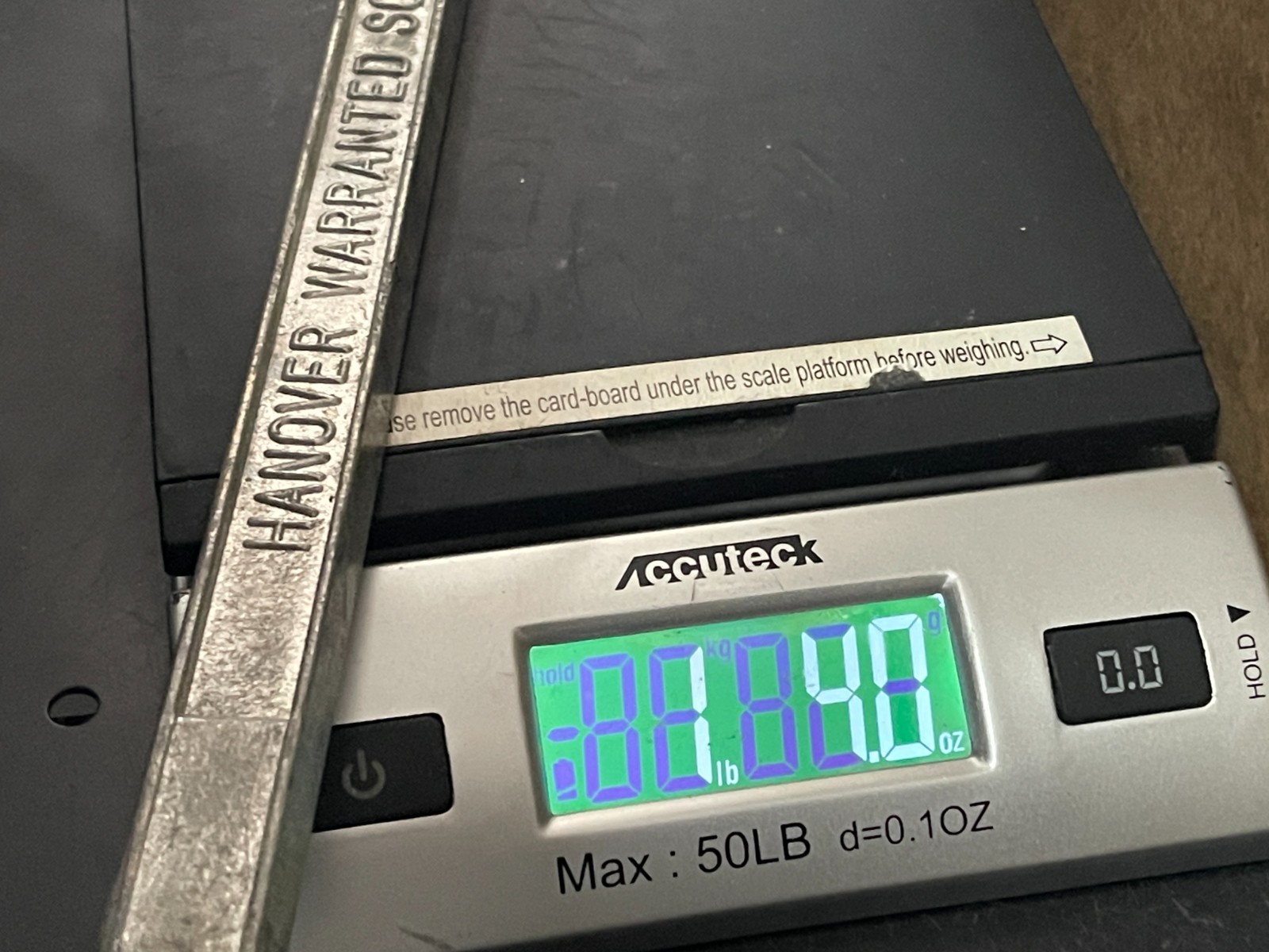 50/50 Solder Stick Bar 50% tin / 50% Lead Hanover Warranted Solder NOS