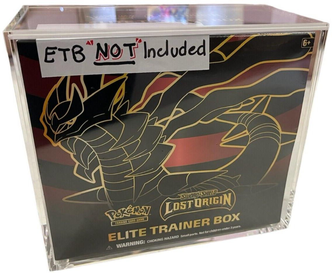 Pro-Safe Acrylic Display Case Pokemon Elite Trainer Box UV Protected ETB