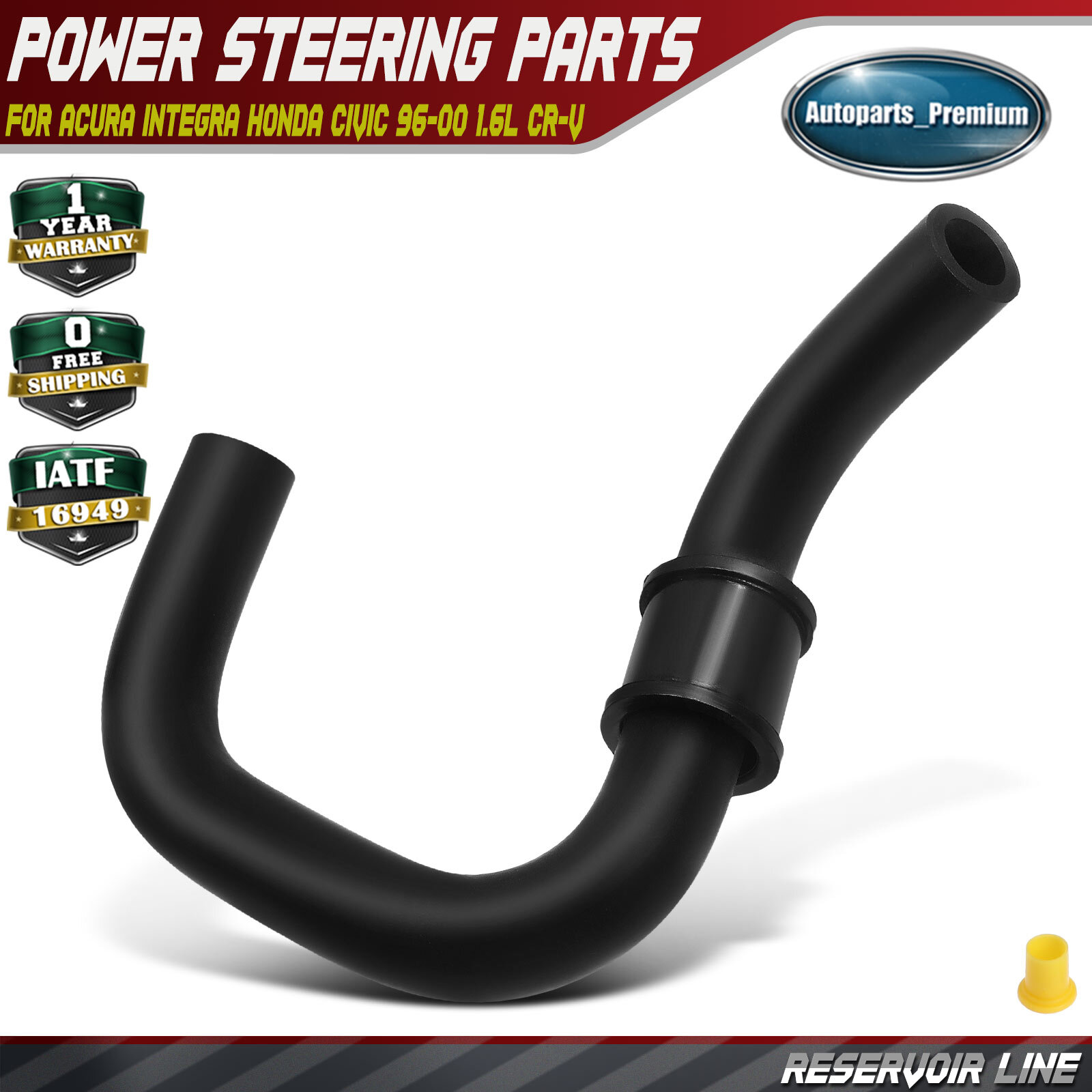 Power Steering Reservoir Line Hose for Acura Integra Honda Civic 96-00 1.6L CR-V