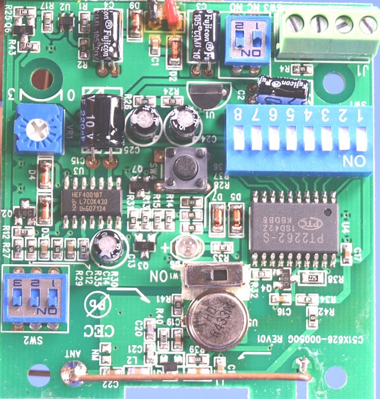 (2) 433 MHz Wireless Programmable Transceivers w/ PT2262-S Encoder