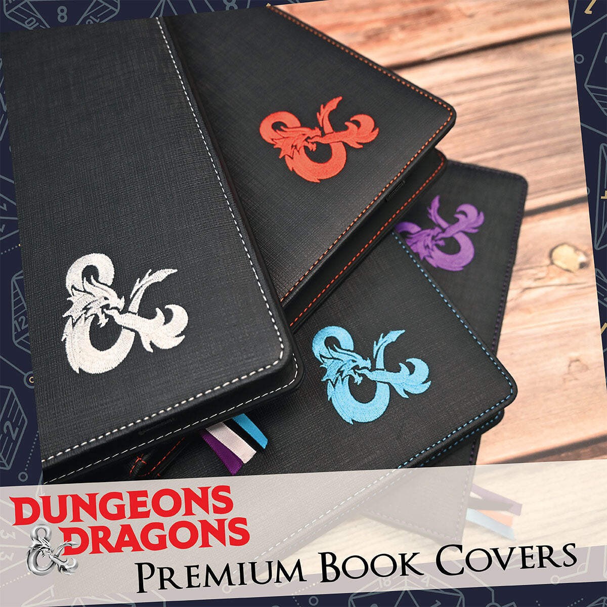 Premium Book Cover D&D Leatherette Holder Storage Secure Protector Storage