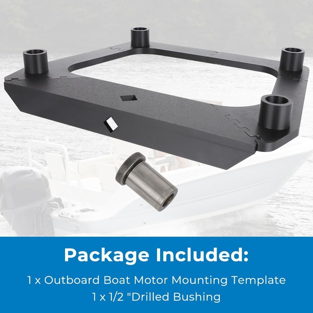 Fit BIA Outboard Boat Motor Engine Mounting Drilling Template 1/2" Drill Bushing