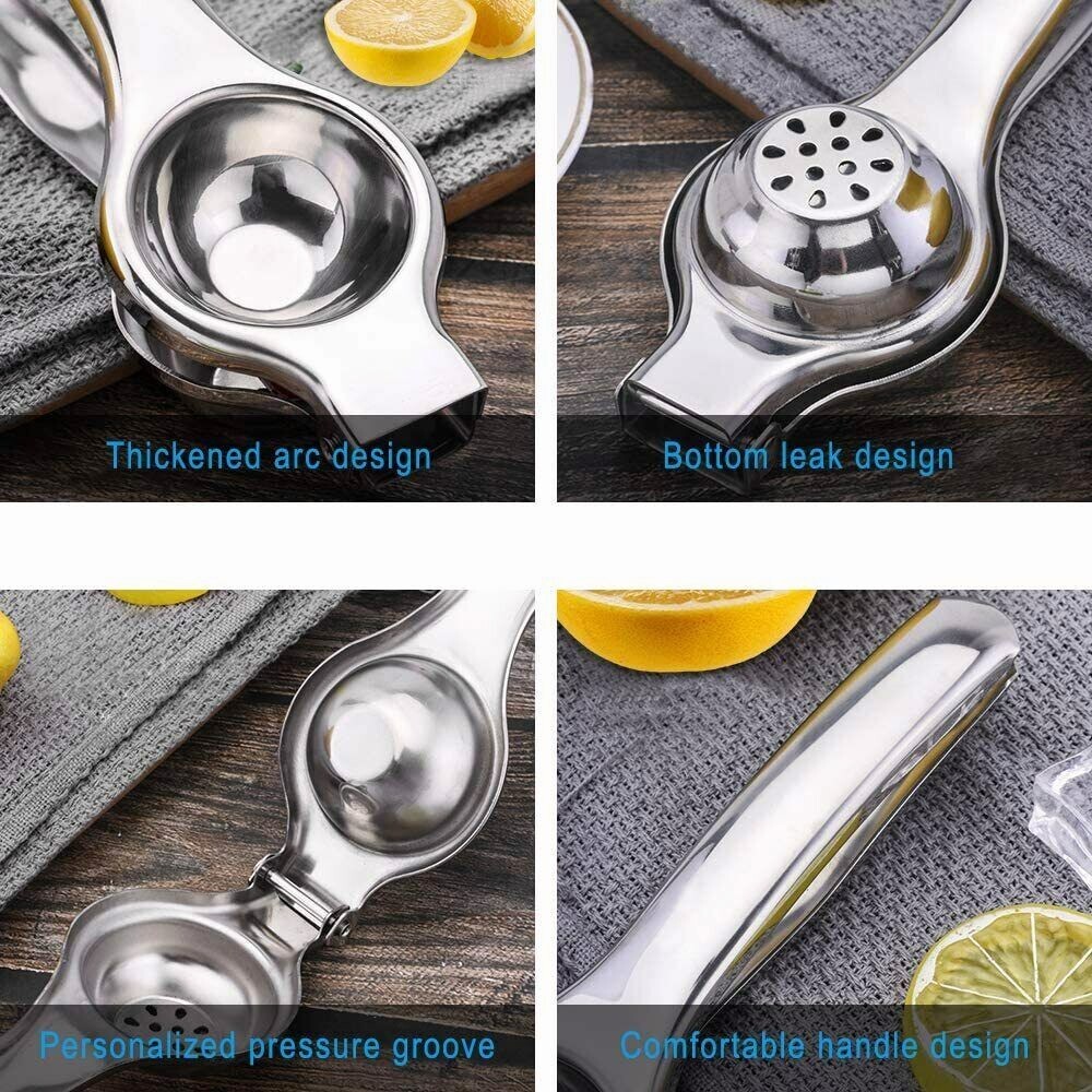 Stainless Steel Kitchen & Bar Lemon Orange Lime Squeezer Juicer Hand Press Tool
