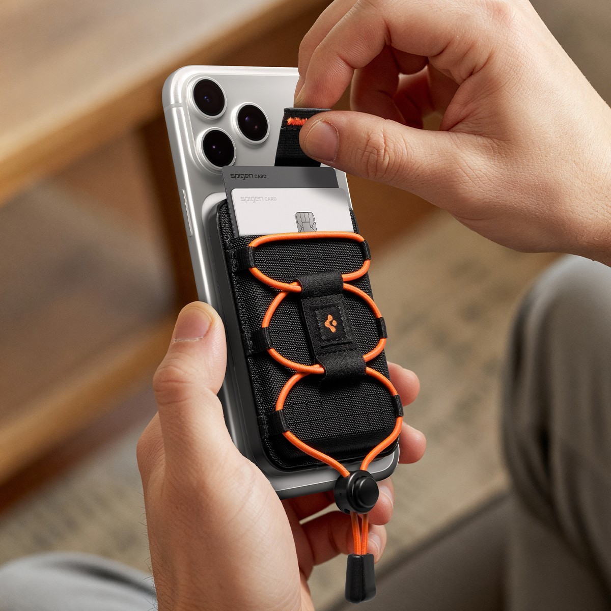 Spigen Magsafe Wallet | Tiefit (Mag Fit) Card Holder in Black for iPhone