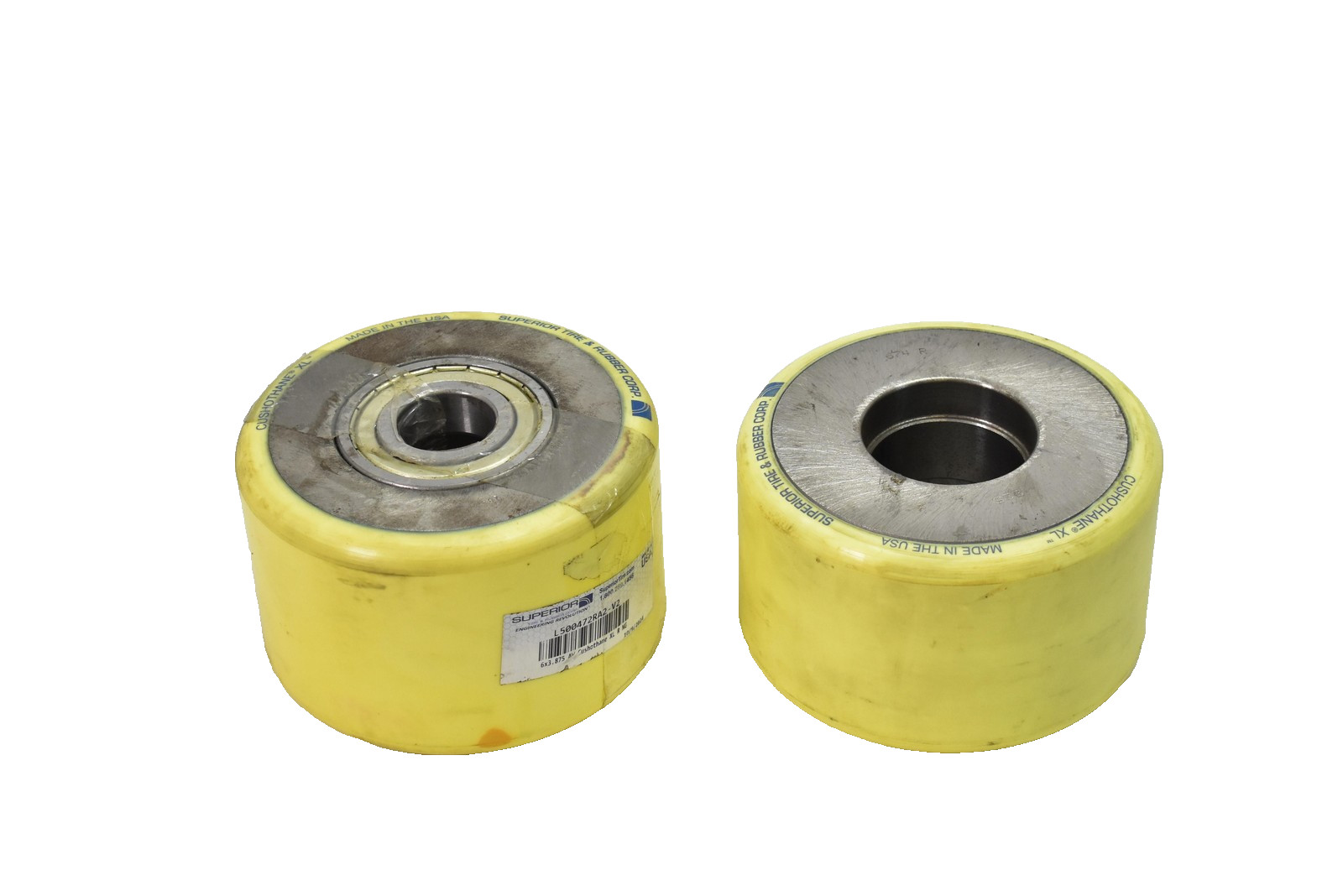 Lot of 2 Superior Cushothane XL Wheel Assembly Poly 6x3.875 L500472RA2-V2