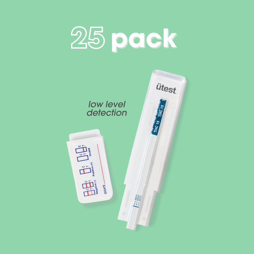 (25 Pack) Ultra Low Level THC 15 ng/mL Marijuana Cannabinoid Drug Test Kit