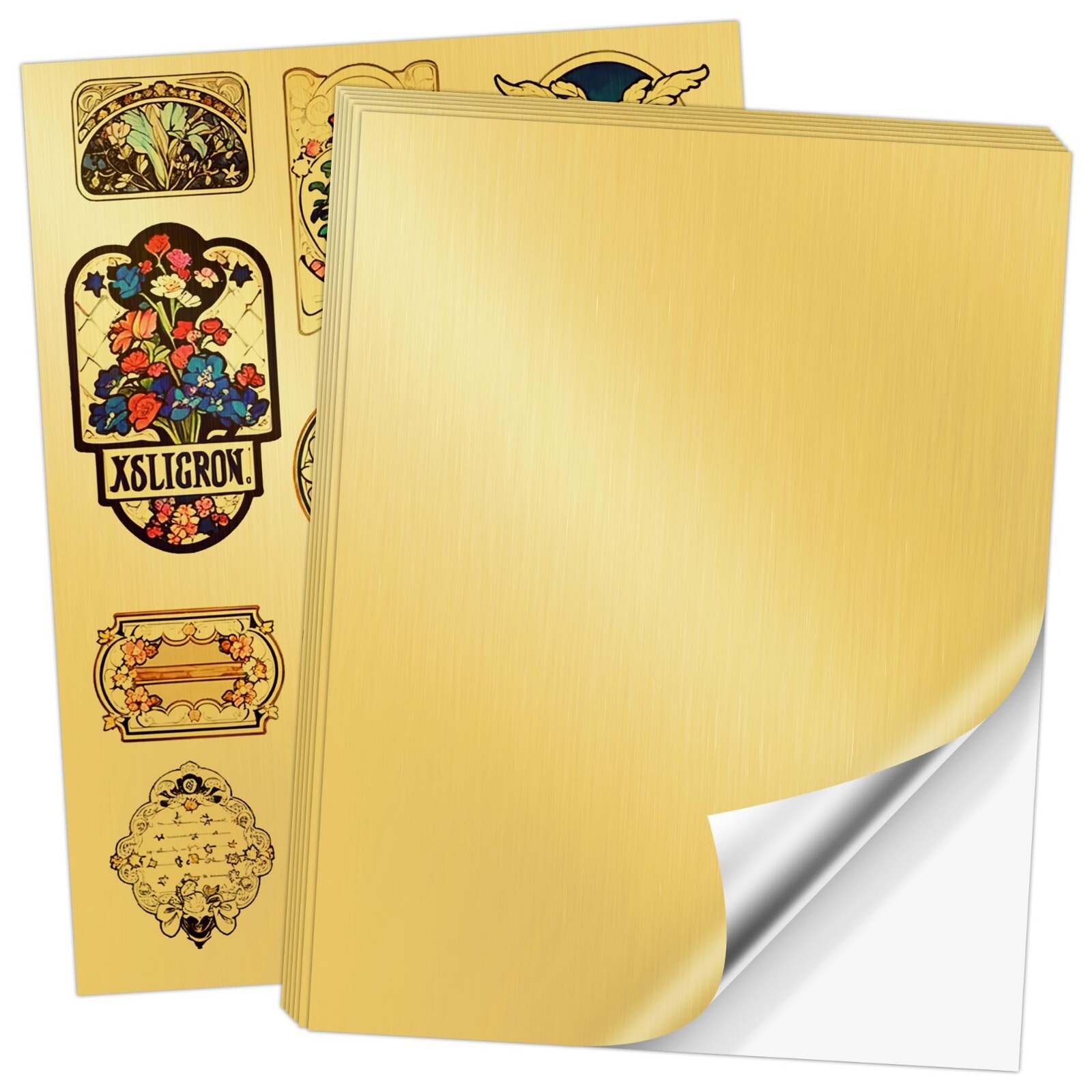 Koala Brushed Gold Vinyl Sticker Paper for Inkjet & Laser Printers Waterproof 20