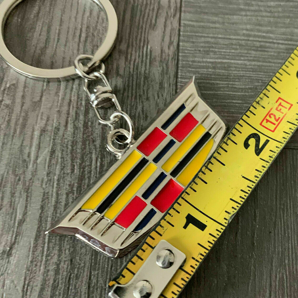 Cadillac Emblem Logo Grill Badge Heavy KEYCHAIN KEY CHAIN FOB Escalade CTS