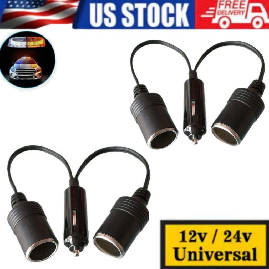 Dual Car Cigarette Lighter Splitter Charger Lot Socket Adapter 12v Auto Outlet