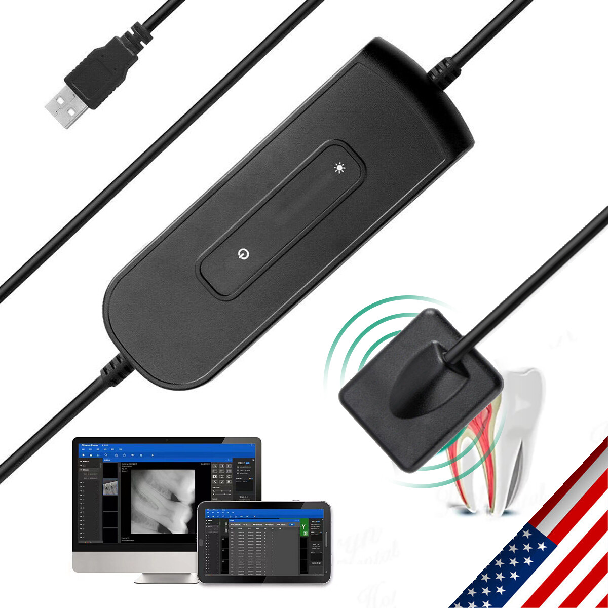 Soft Dental Digital Rayos X Sensor Intra-oral Imaging System 1.5 for Adults