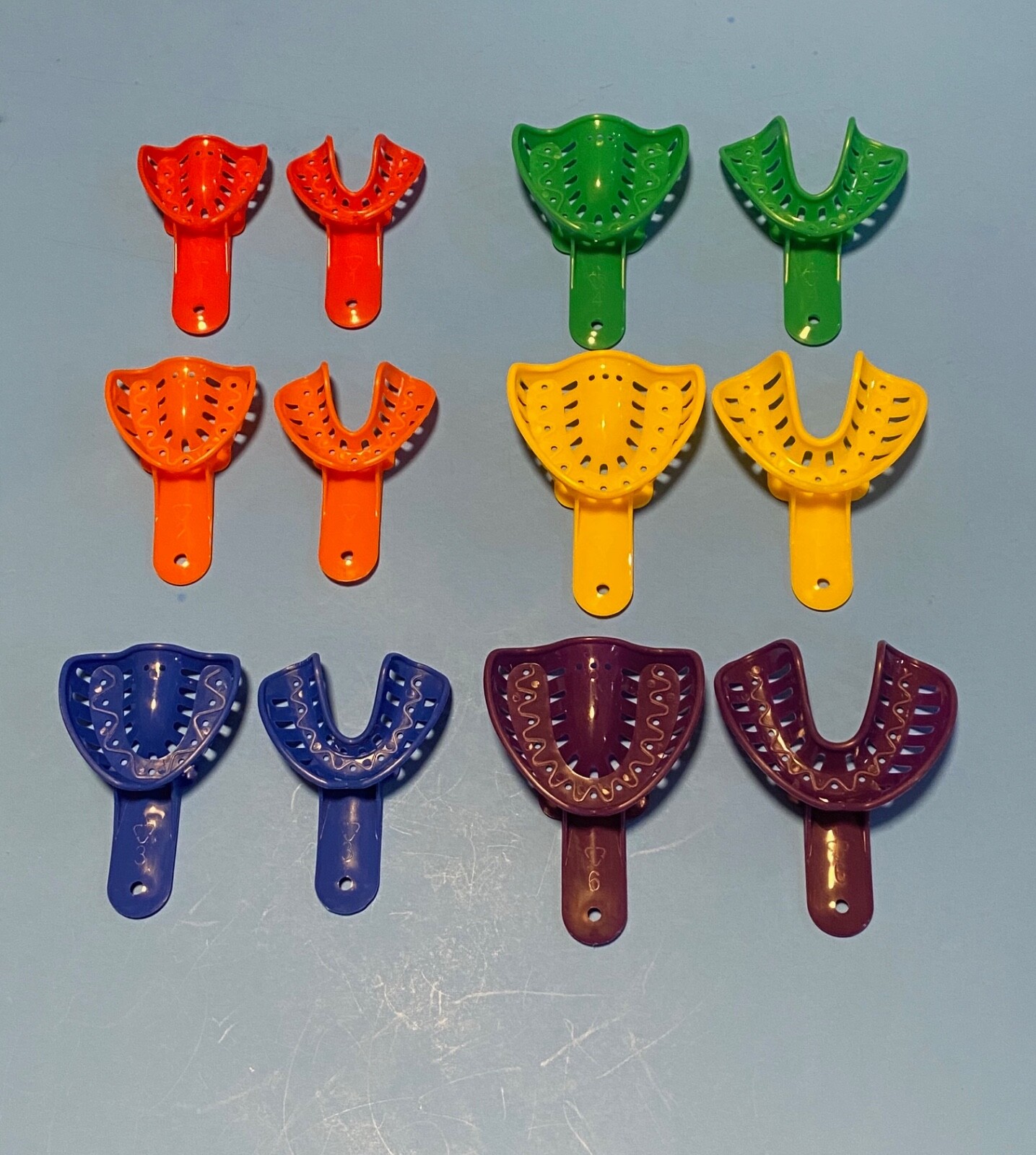 Dental Ortho Impression Trays Perforated Disposable for child/adult (12/bag)