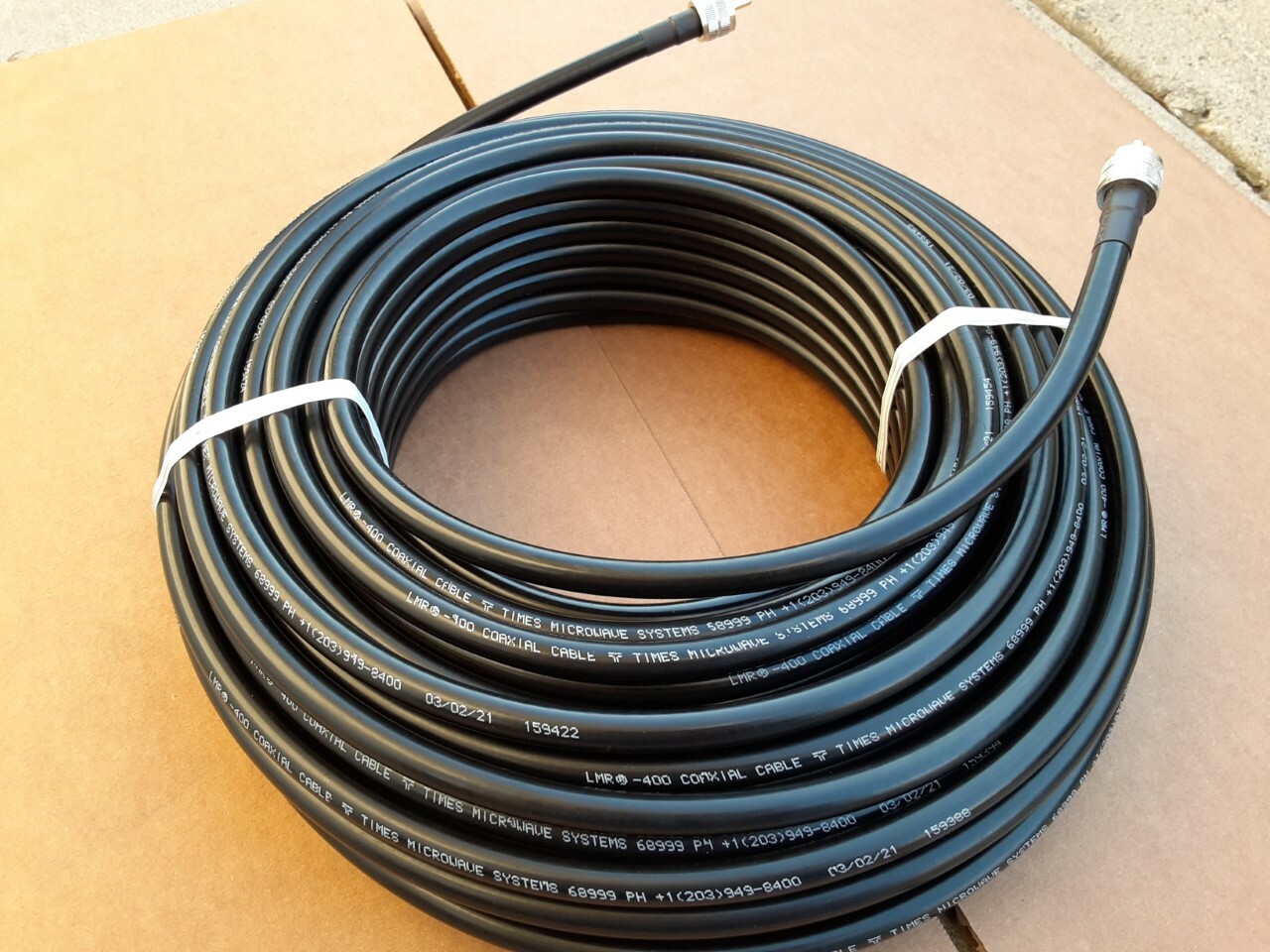 Times Microwave LMR-400 PL-259 to PL-259 Ham Radio Antenna Coax Cable LOT