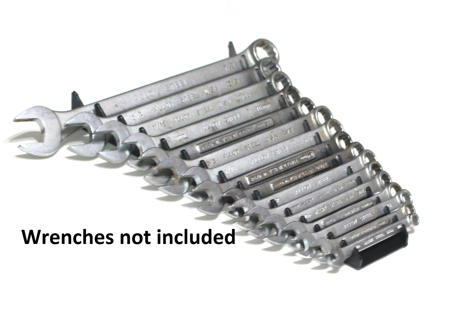 Wrench Organizer Storage Rack Tray Sorter Tool Box 16 Wrench Holder 2 Pack