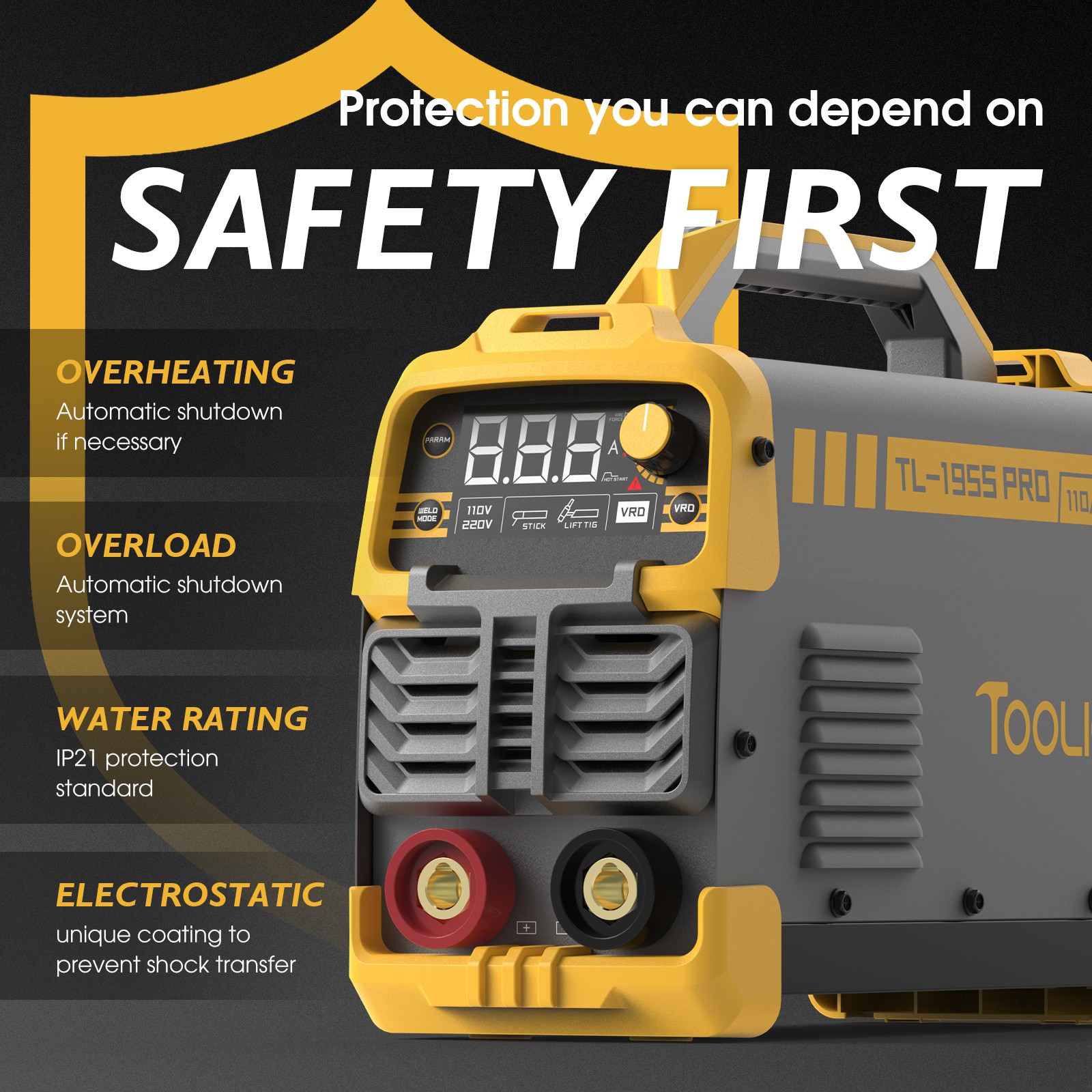 195A Stick Welder Kits 110/220V Dual Voltage Plus a Free Pair Of Welding Gloves