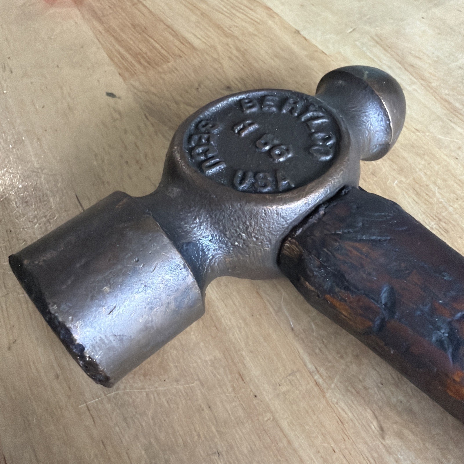 Berylco Non Sparking Ball Peen Hammer 24 oz Ounce H56 Made in USA READ!